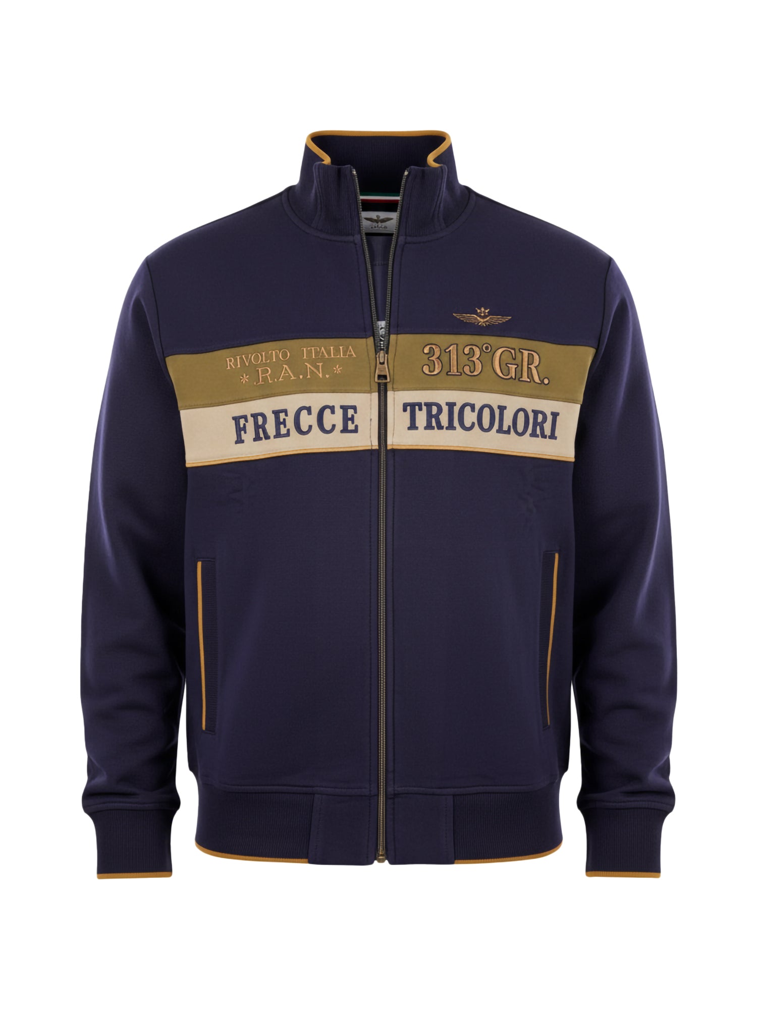Felpa Full Zip AERONAUTICA MILITARE da Uomo - blu FE206694687 BLUVERDE