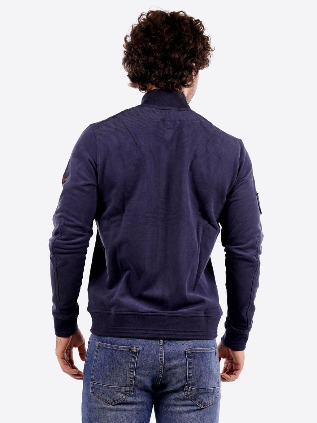 Felpa Full Zip AERONAUTICA MILITARE da Uomo - blu FE207108184 BLU