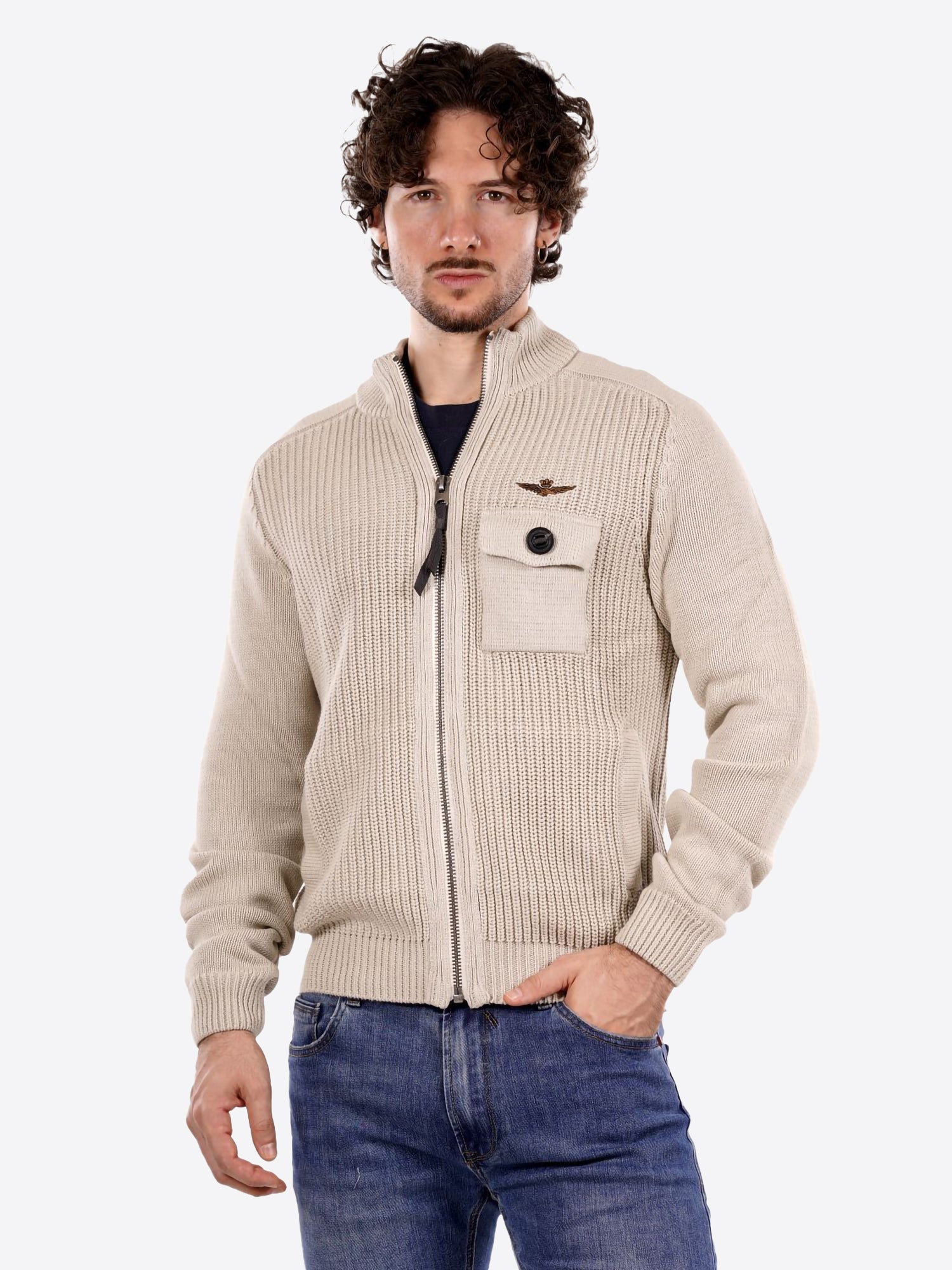 Maglione AERONAUTICA MILITARE da Uomo - bianco MA156573104 BIANCO