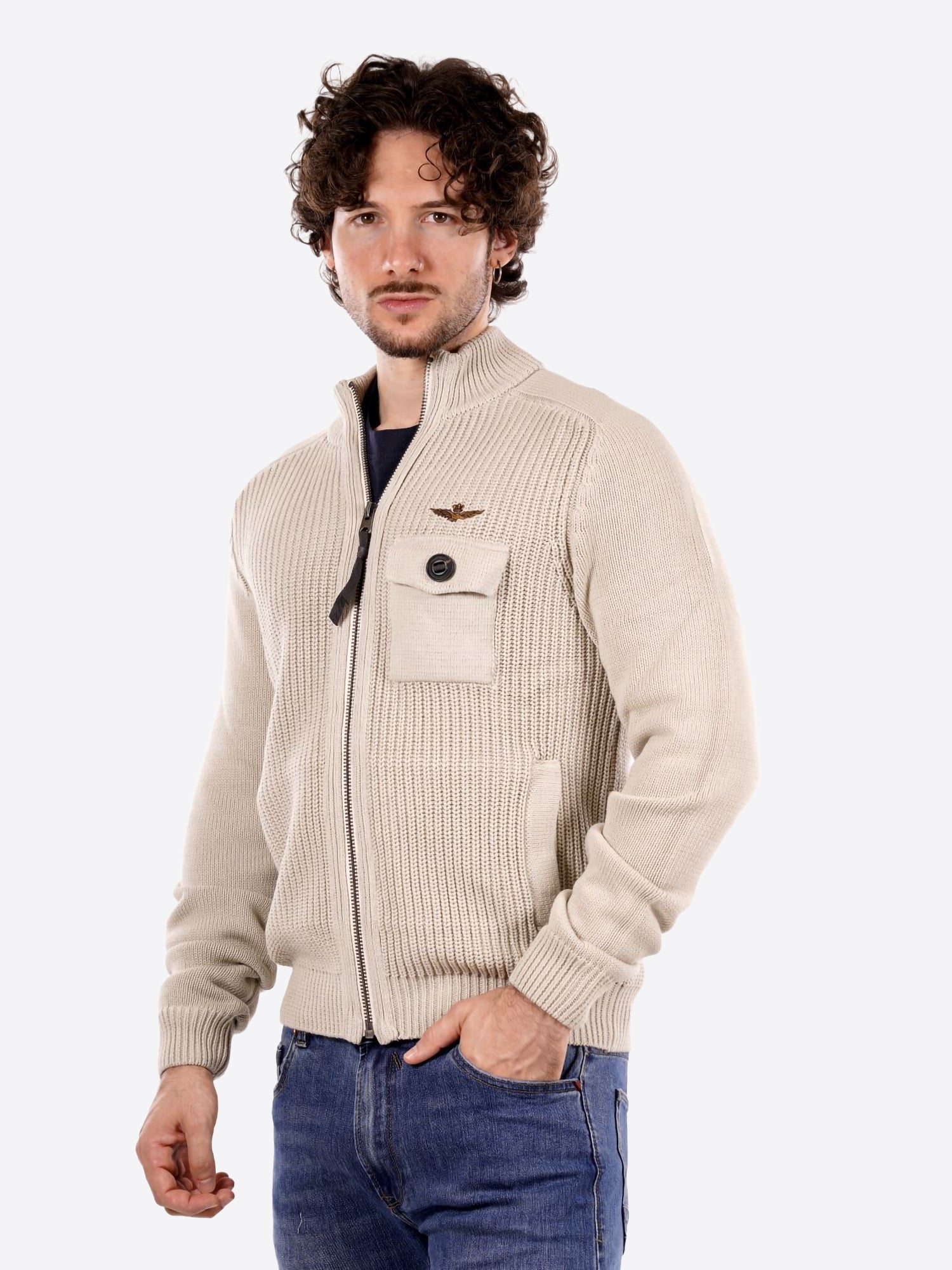 Maglione AERONAUTICA MILITARE da Uomo - bianco MA156573104 BIANCO