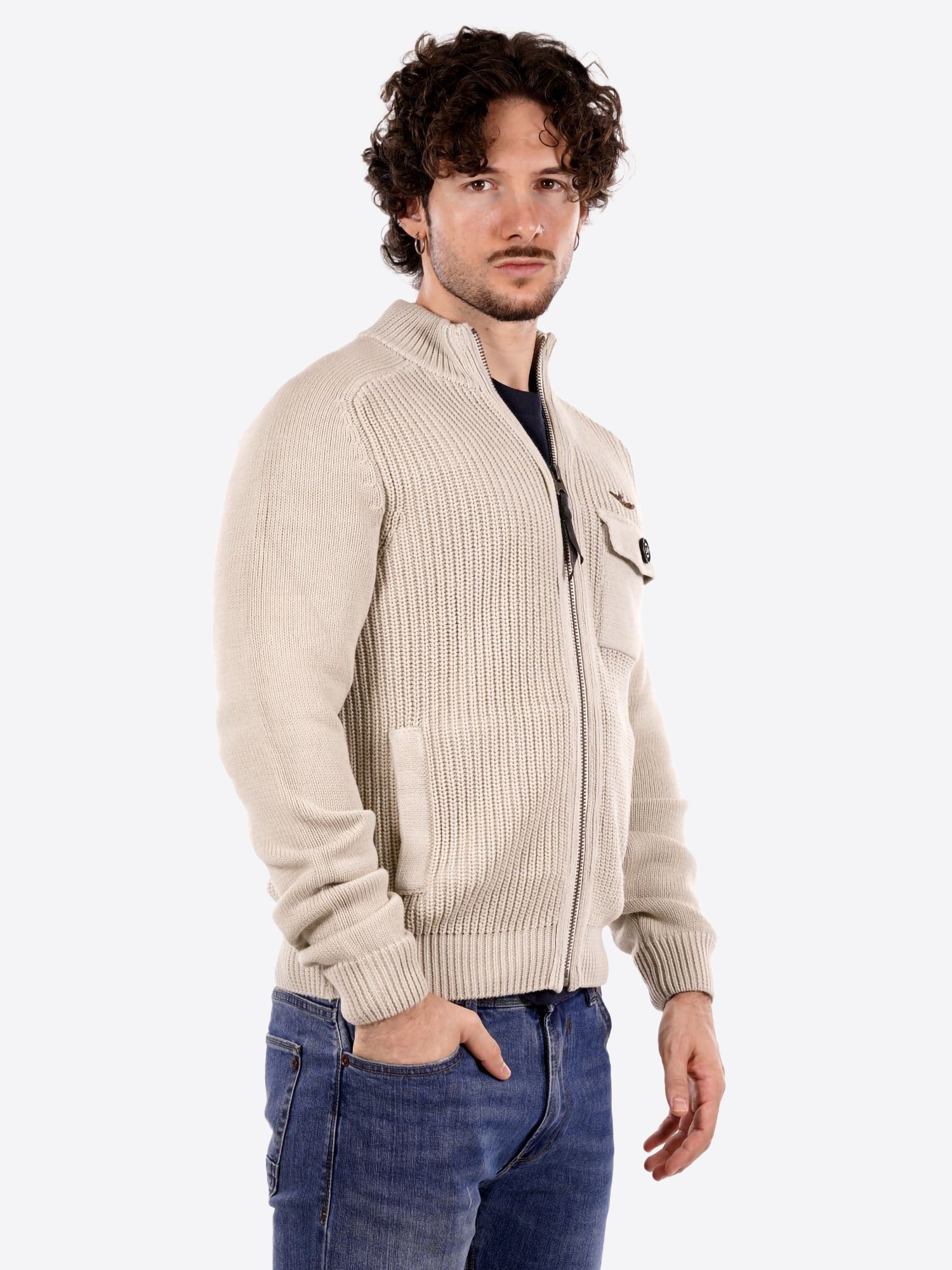 Maglione AERONAUTICA MILITARE da Uomo - bianco MA156573104 BIANCO
