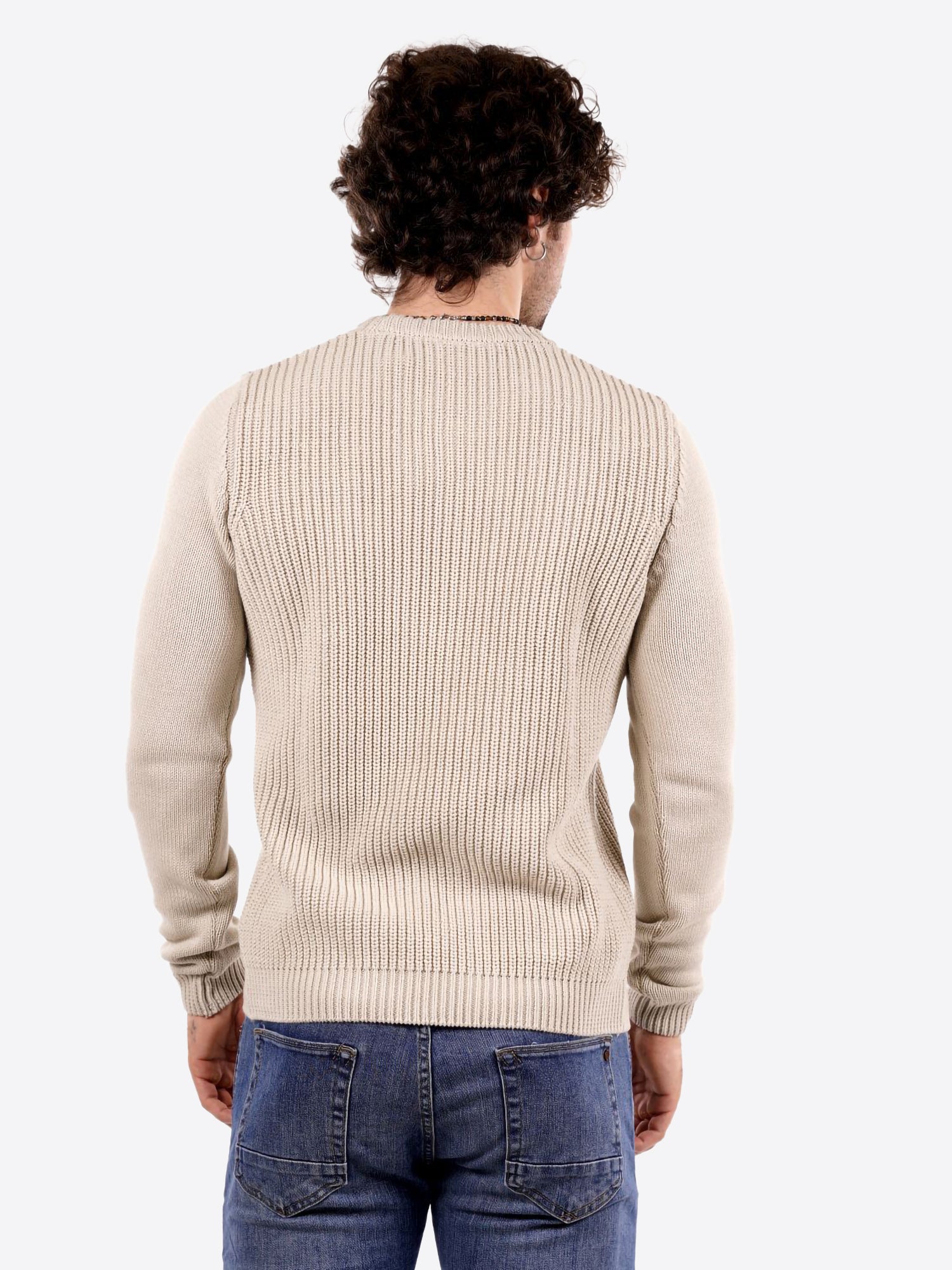 Maglione girocollo AERONAUTICA MILITARE da Uomo - bianco MA157140973104 OFFWHITE