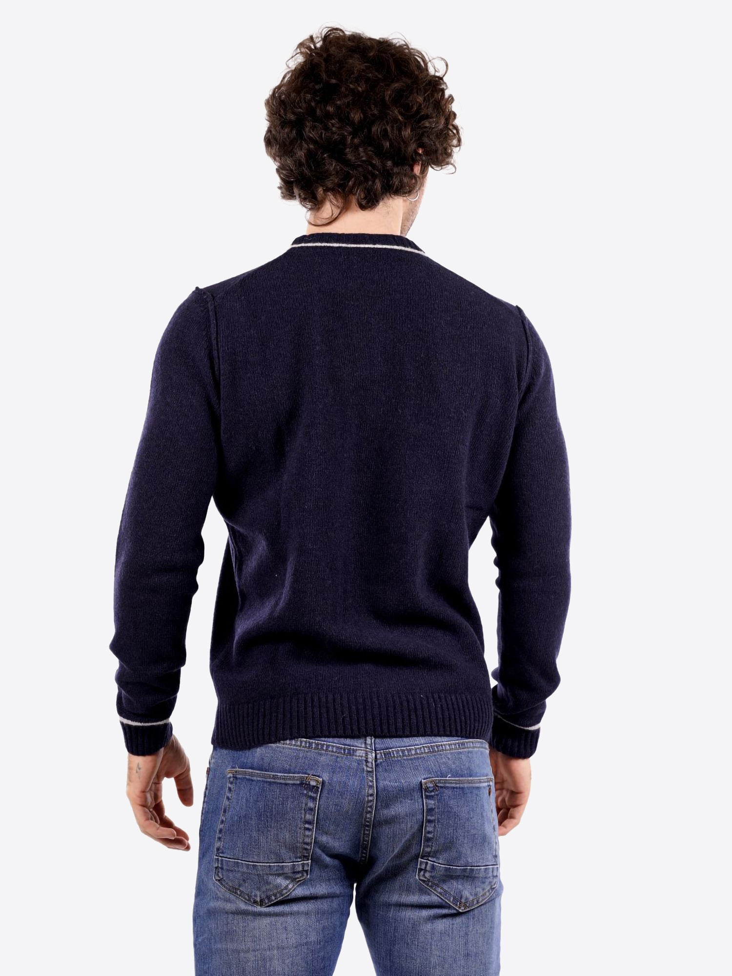 Maglione girocollo AERONAUTICA MILITARE da Uomo - blu MA160808184 BLU