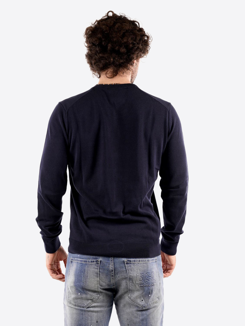 Maglione girocollo AERONAUTICA MILITARE da Uomo - blu MA161108184 BLU
