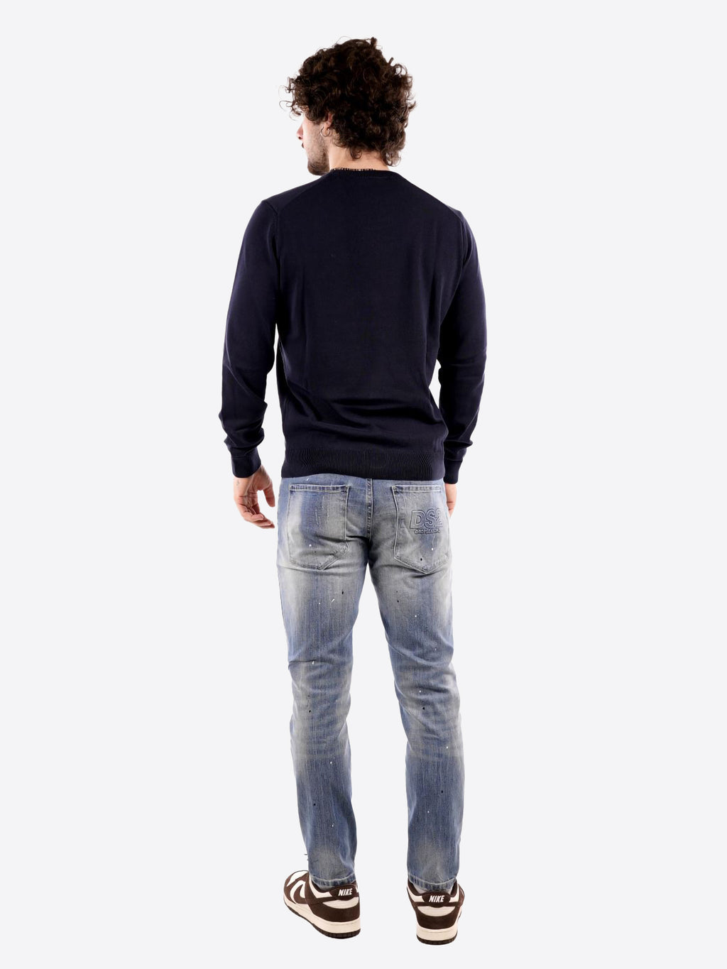 Maglione girocollo AERONAUTICA MILITARE da Uomo - blu MA161108184 BLU
