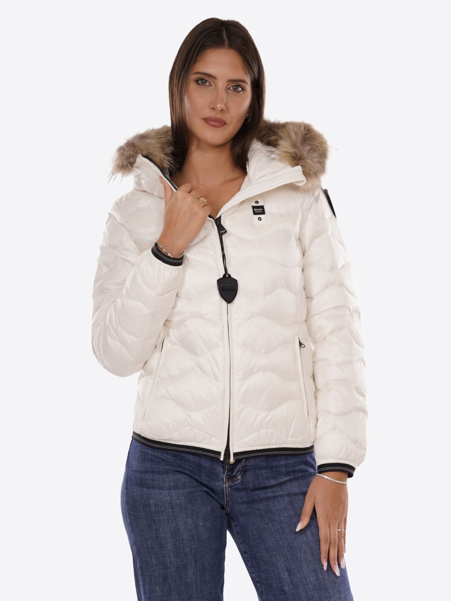 Piumino BLAUER da Donna - bianco BLDC3096100 BIANCO