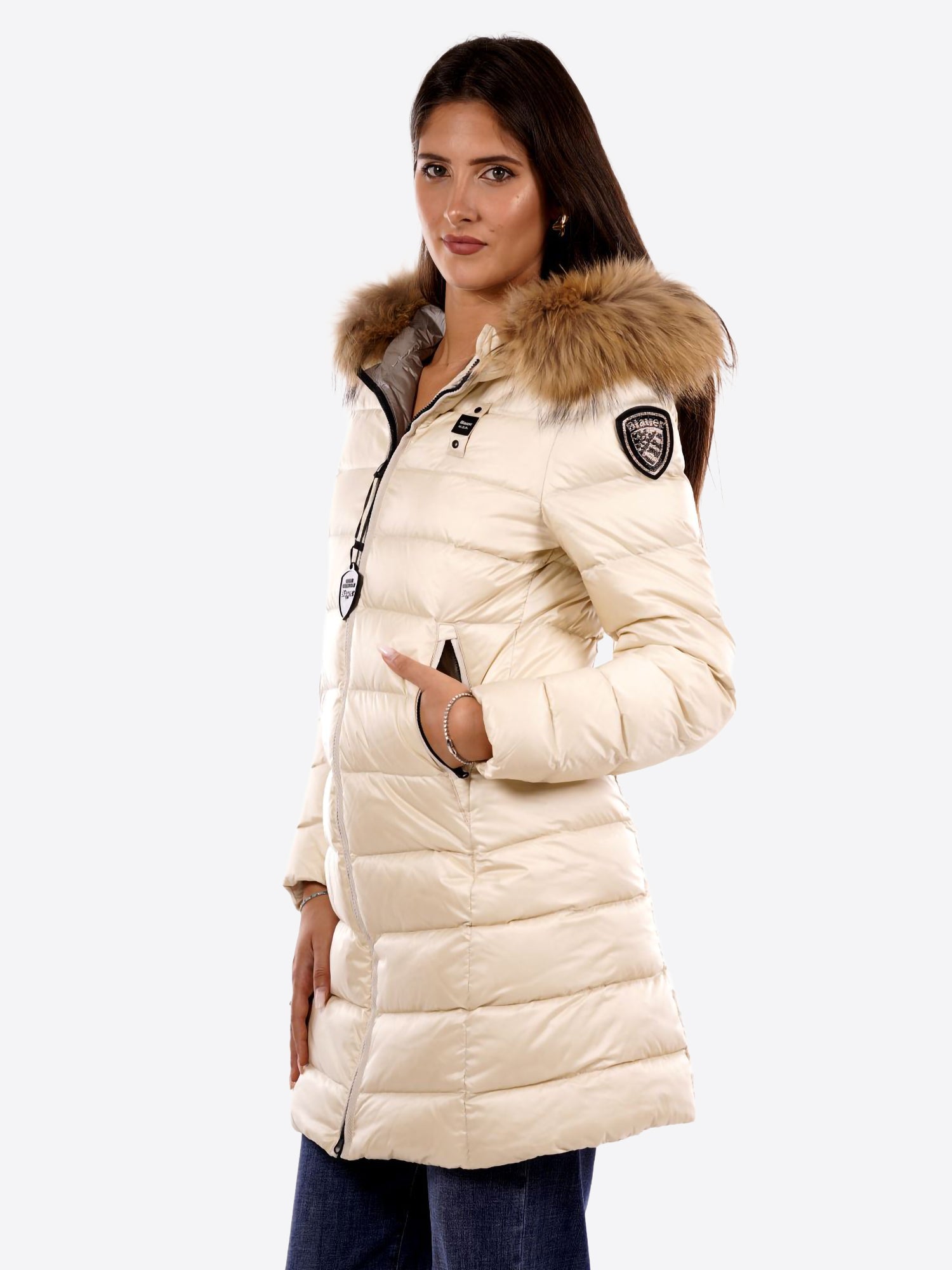 Piumino BLAUER da Donna - bianco BLDK03103907 PANNA