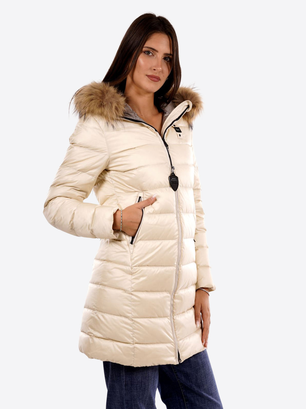 Piumino BLAUER da Donna - bianco BLDK03103907 PANNA