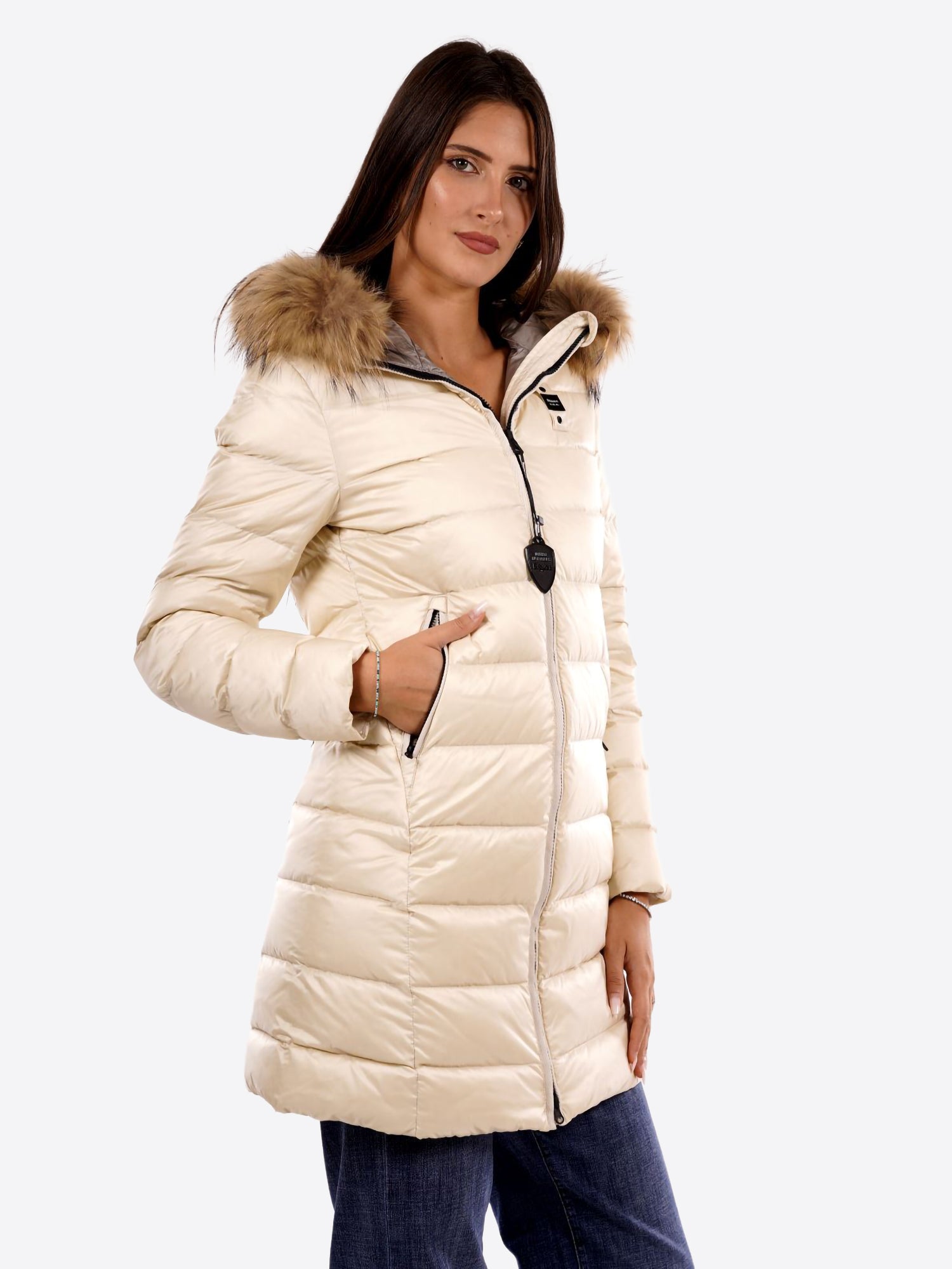 Piumino BLAUER da Donna - bianco BLDK03103907 PANNA