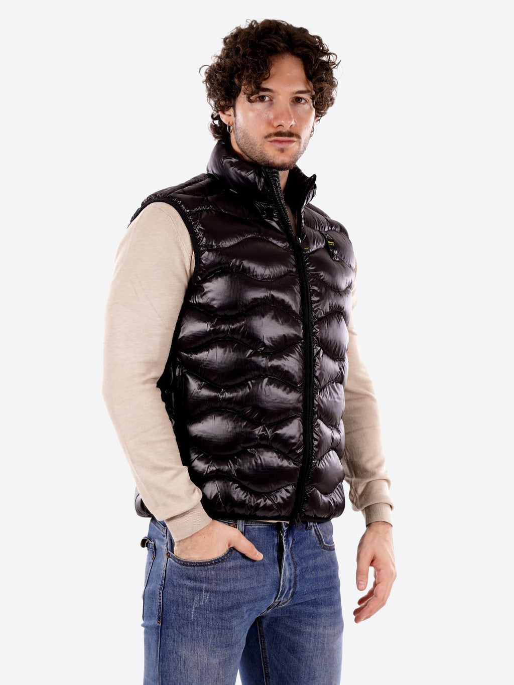 Piumino Smanicato BLAUER da Uomo - nero BLUX02081999