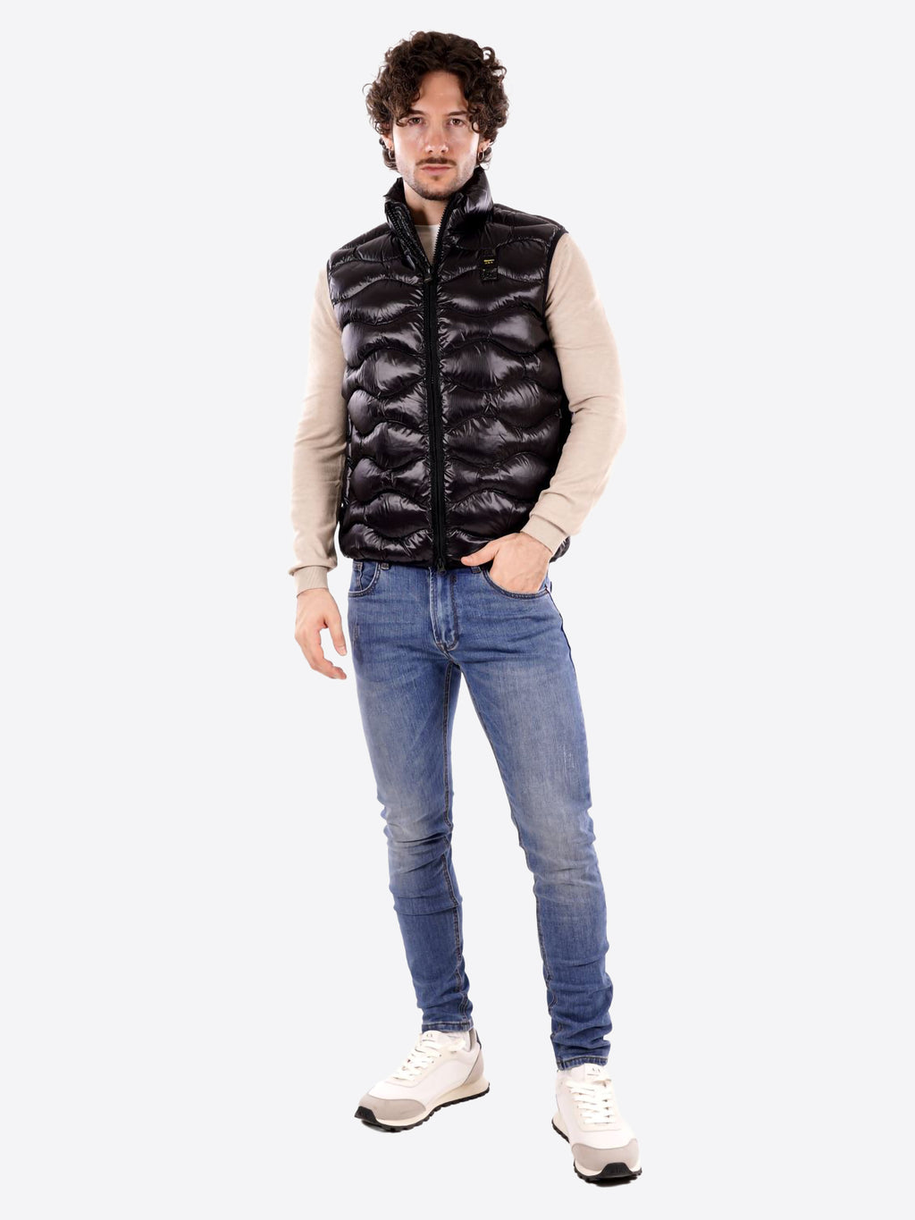 Piumino Smanicato BLAUER da Uomo - nero BLUX02081999