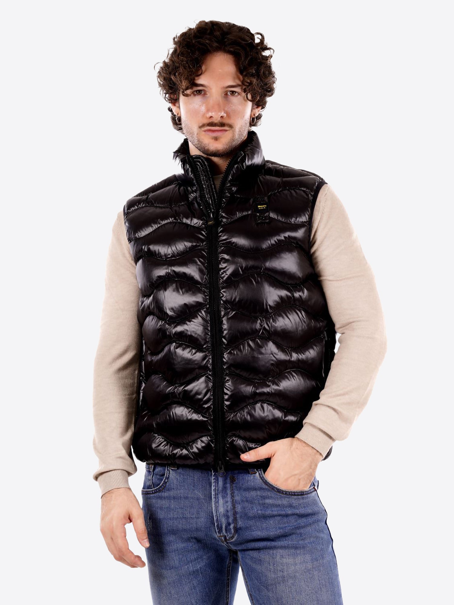 Piumino Smanicato BLAUER da Uomo - nero BLUX02081999
