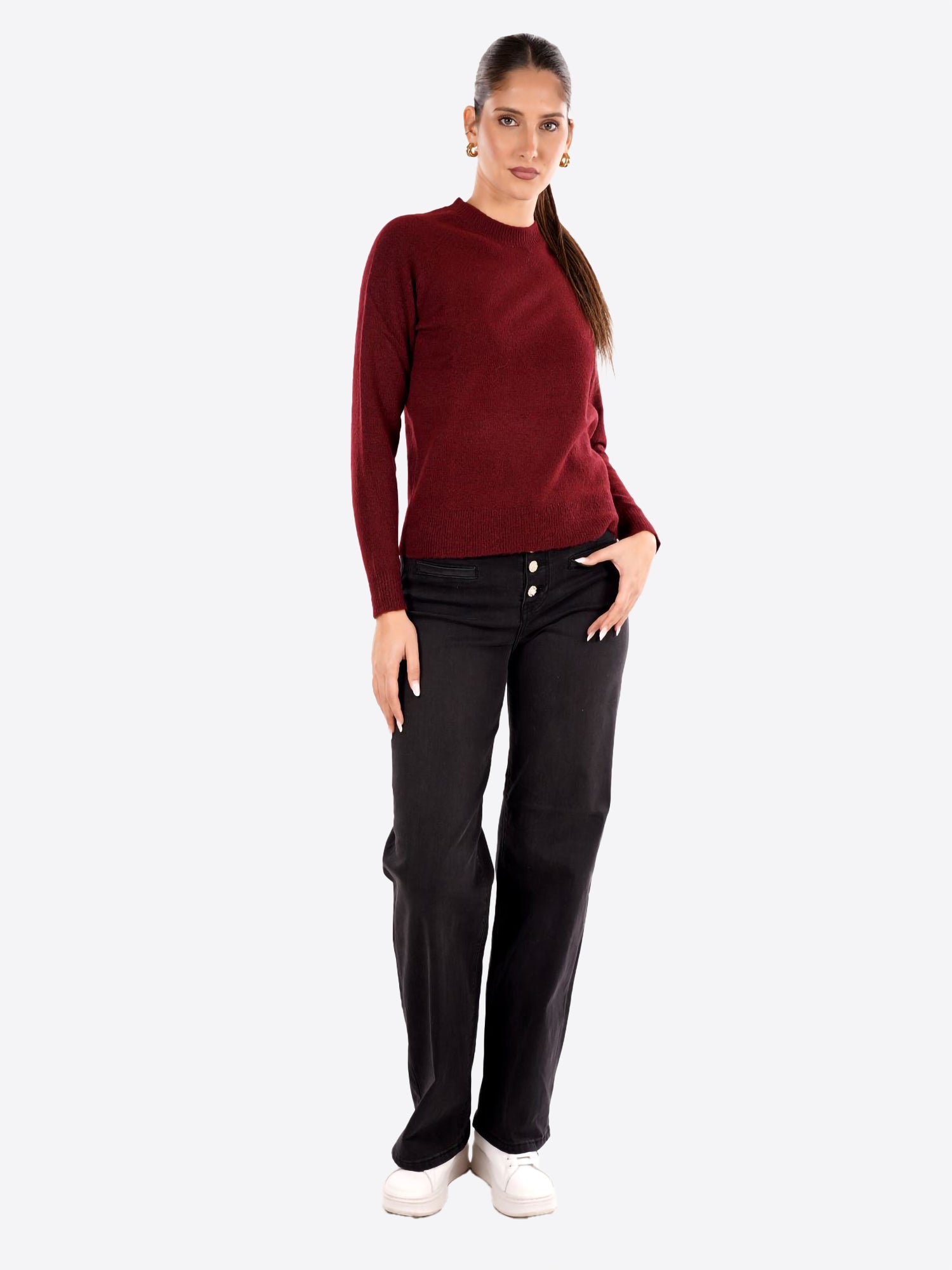 Maglia BLUSH da Donna - rosso BS9700051BORDEAUX