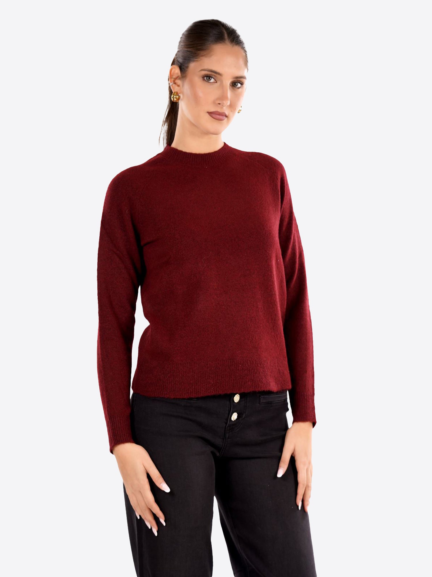 Maglia BLUSH da Donna - rosso BS9700051BORDEAUX