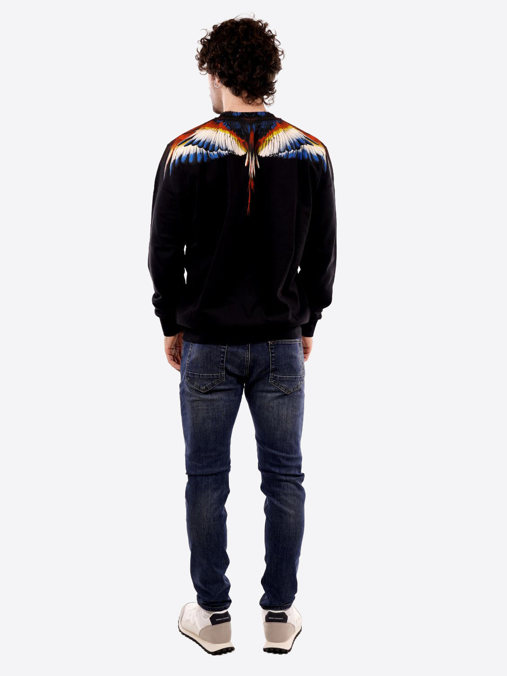 Felpa COUNTY OF MILAN da Uomo - nero F5CAMASW025BLK