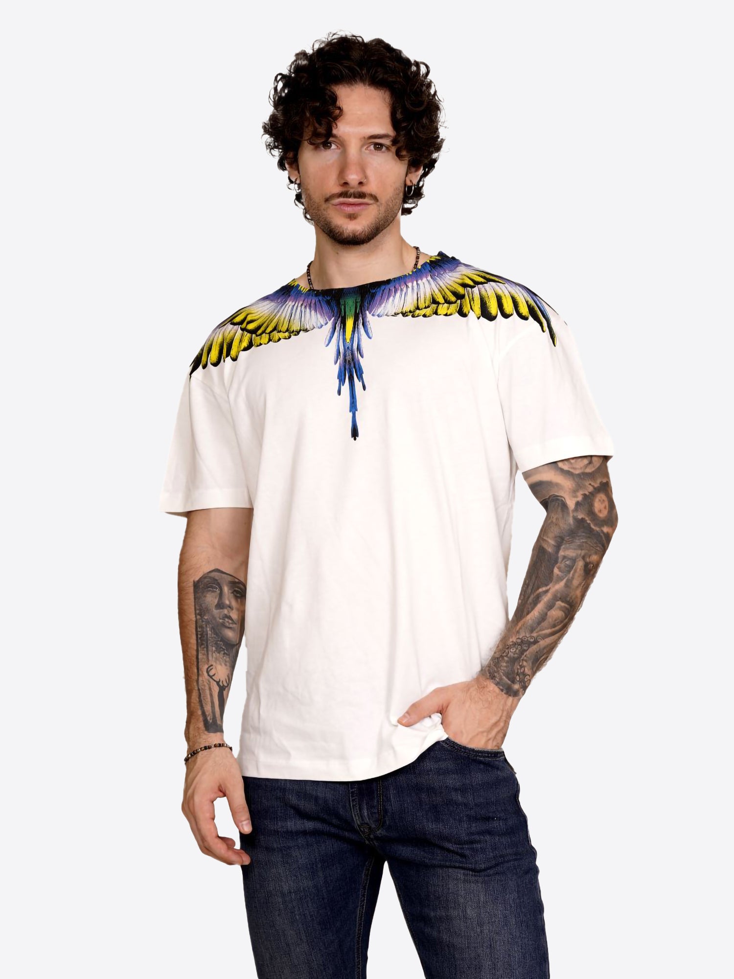 T-shirt COUNTY OF MILAN da Uomo - bianco F5CAMATH029CREAM