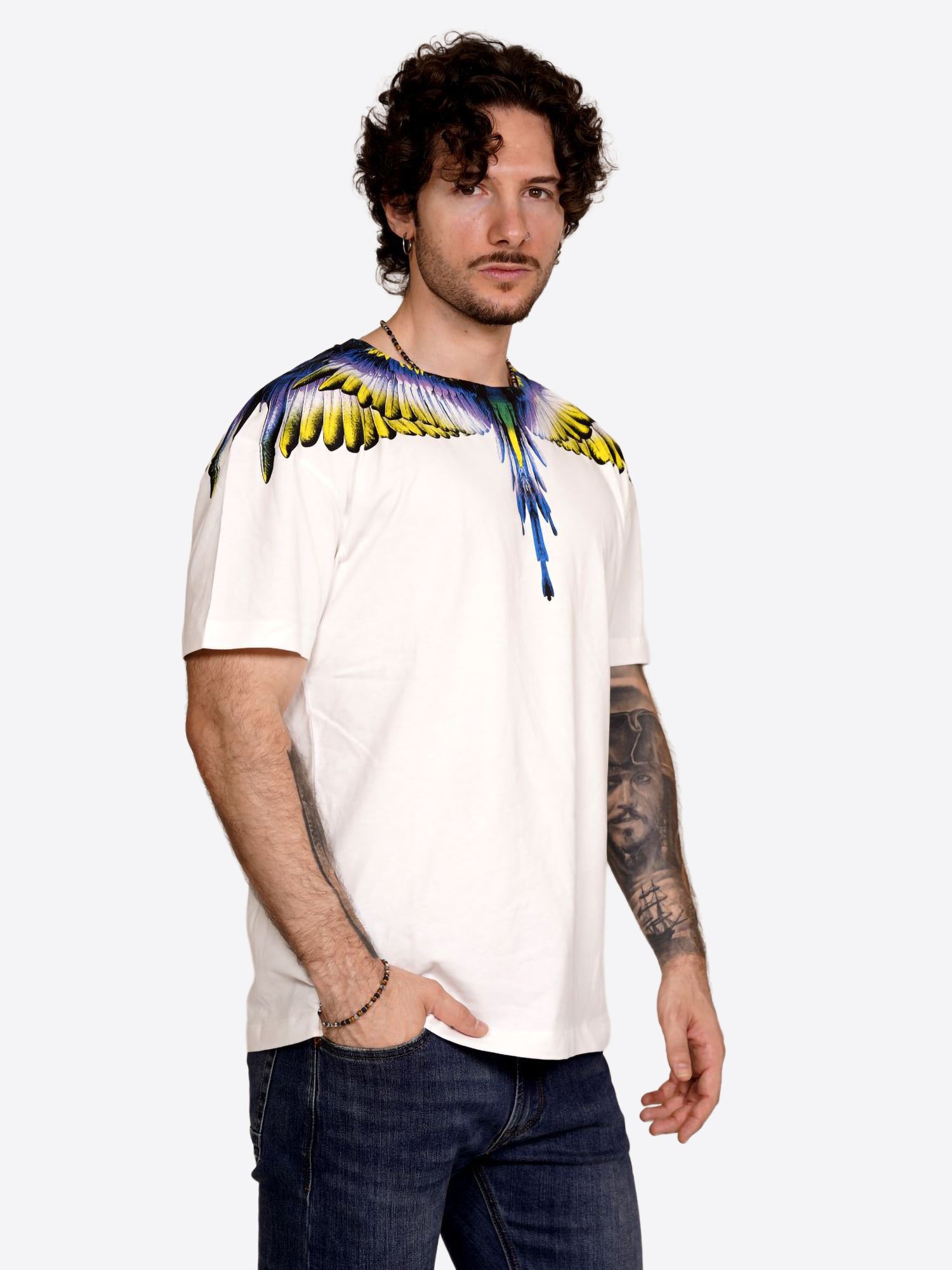 T-shirt COUNTY OF MILAN da Uomo - bianco F5CAMATH029CREAM