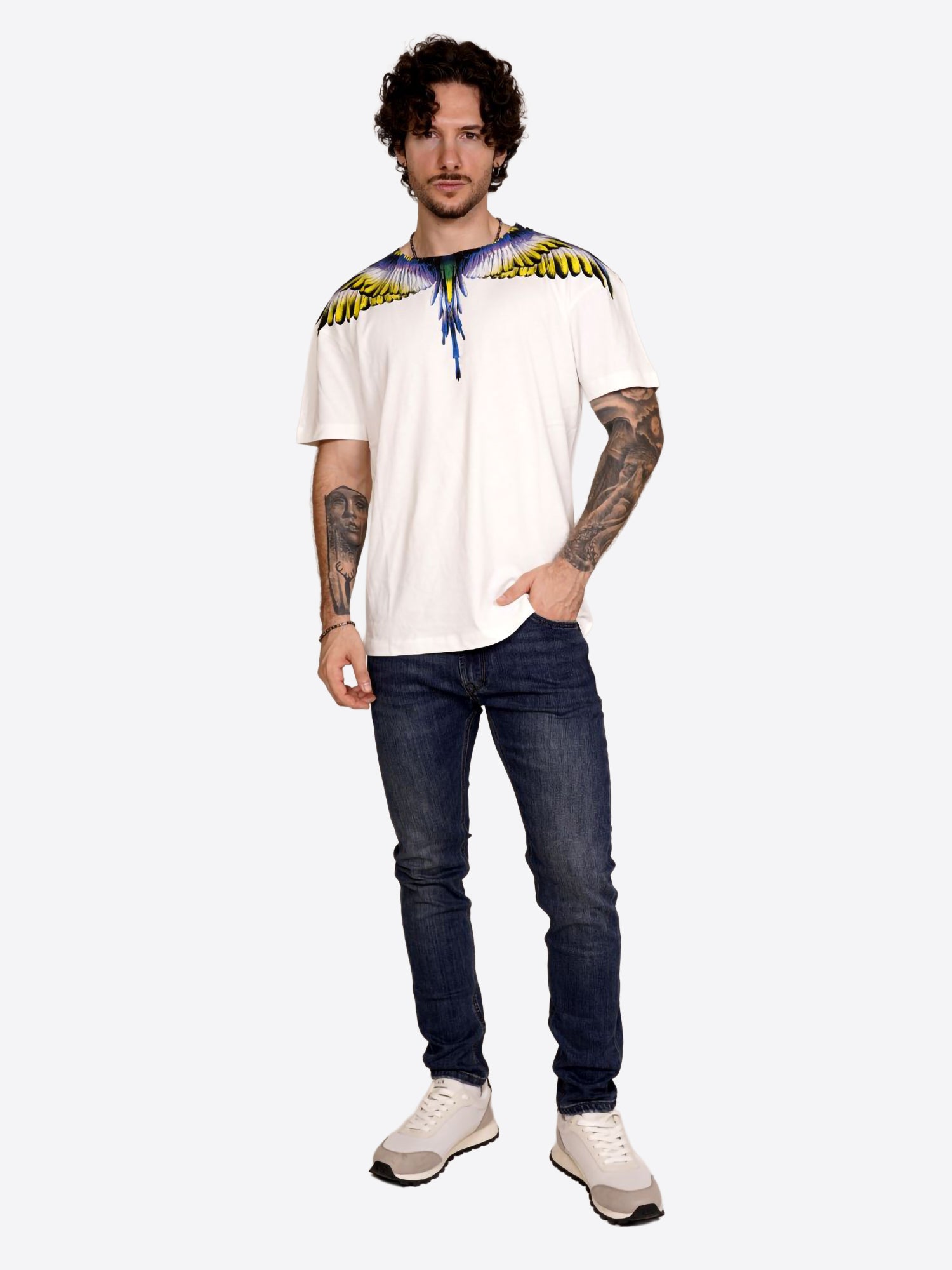 T-shirt COUNTY OF MILAN da Uomo - bianco F5CAMATH029CREAM