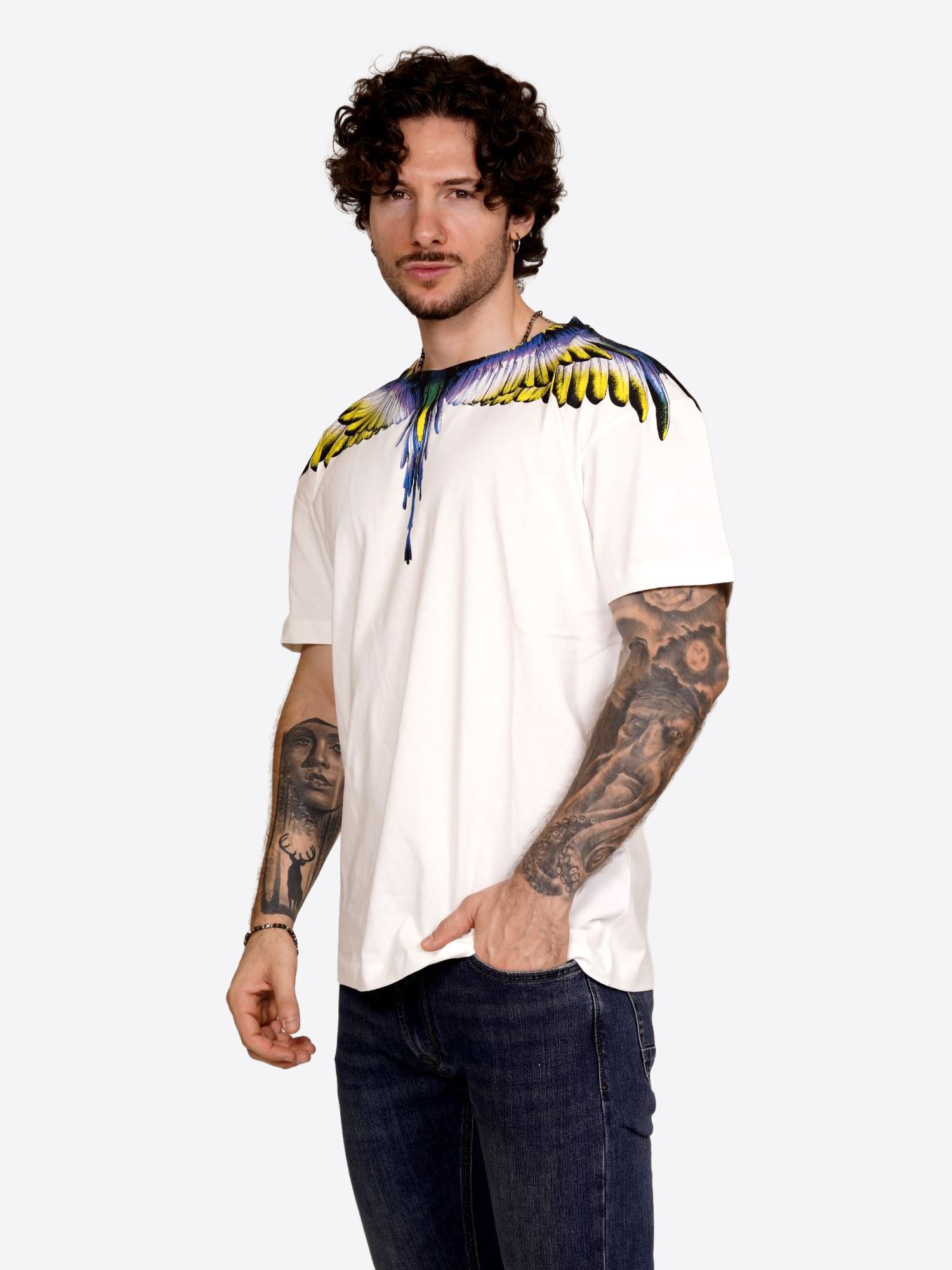 T-shirt COUNTY OF MILAN da Uomo - bianco F5CAMATH029CREAM