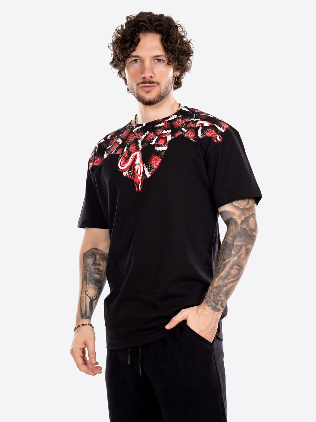 T-shirt COUNTY OF MILAN da Uomo - nero F5CAMATH033110