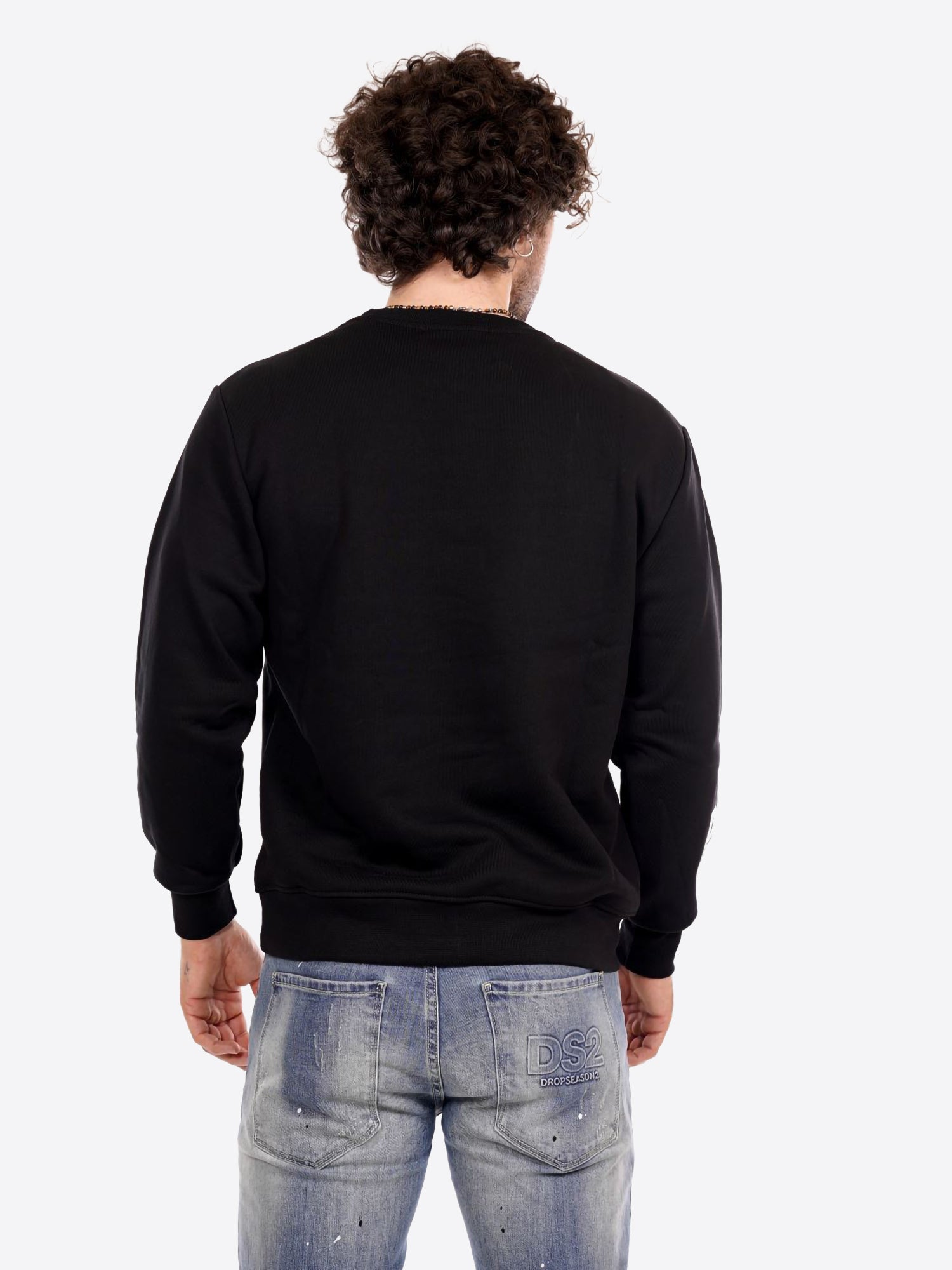 Felpa giro DS2 da Uomo - nero FW25209NERO
