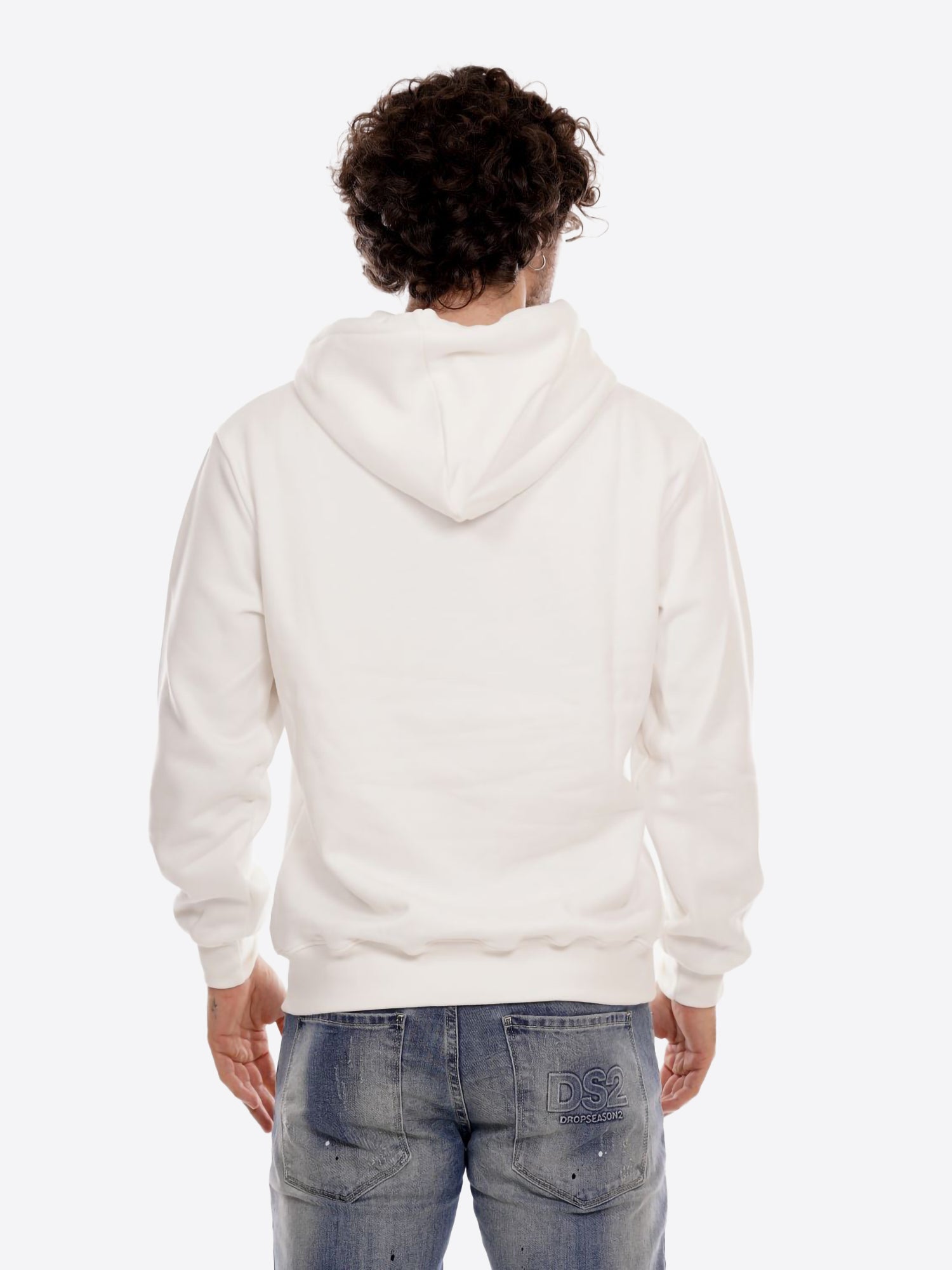 Felpa Cappuccio DS2 da Uomo - bianco FW252108BIANCO