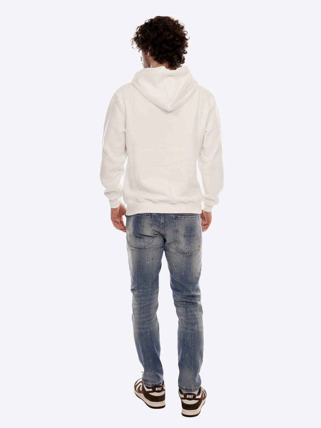 Felpa Cappuccio DS2 da Uomo - bianco FW252108BIANCO