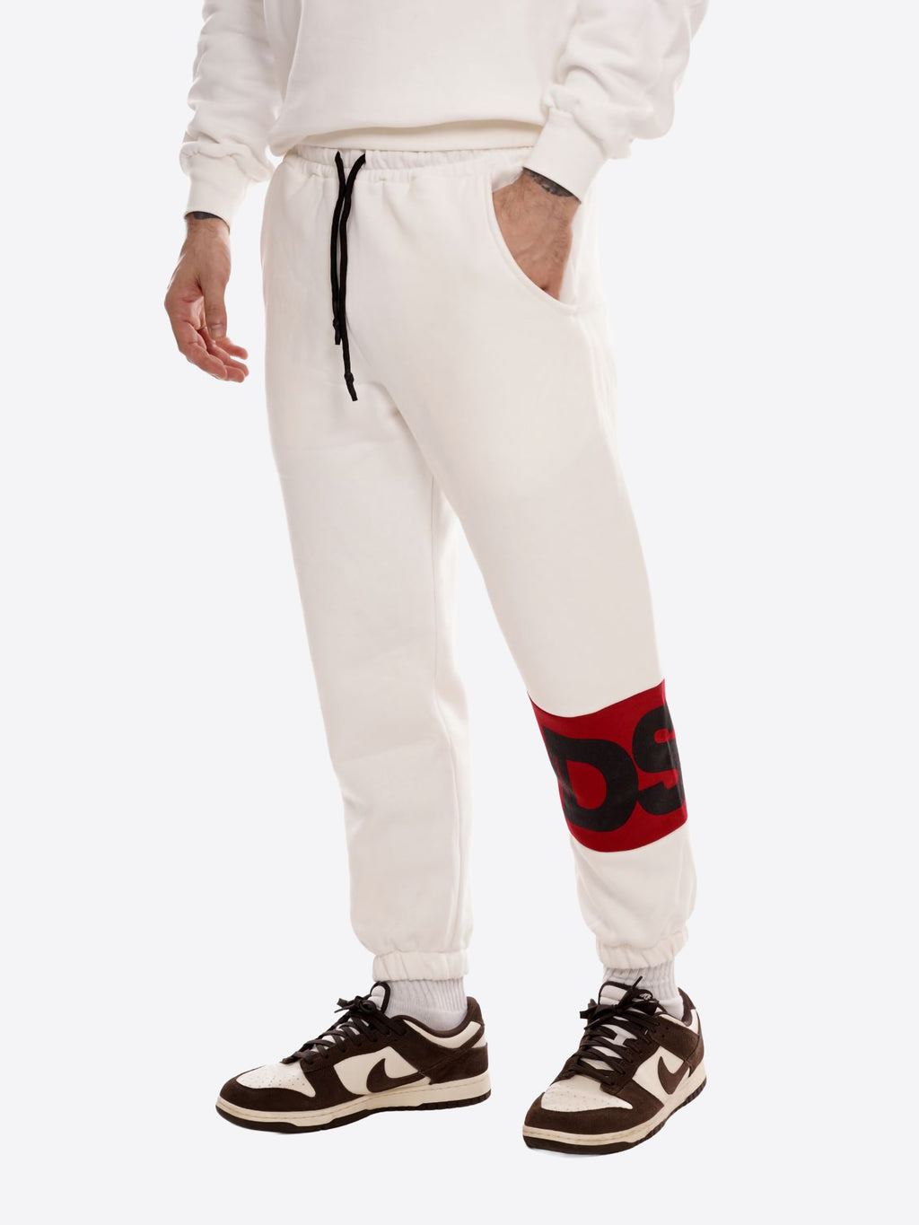 Pantalone Tuta DS2 da Uomo - bianco FW25217BIANCOROSSO