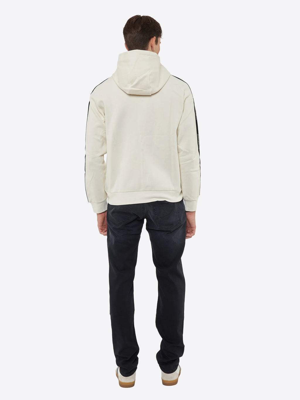 Felpa full zip cappuccio EA7 da Uomo - bianco 7M000973U1105 PANNA