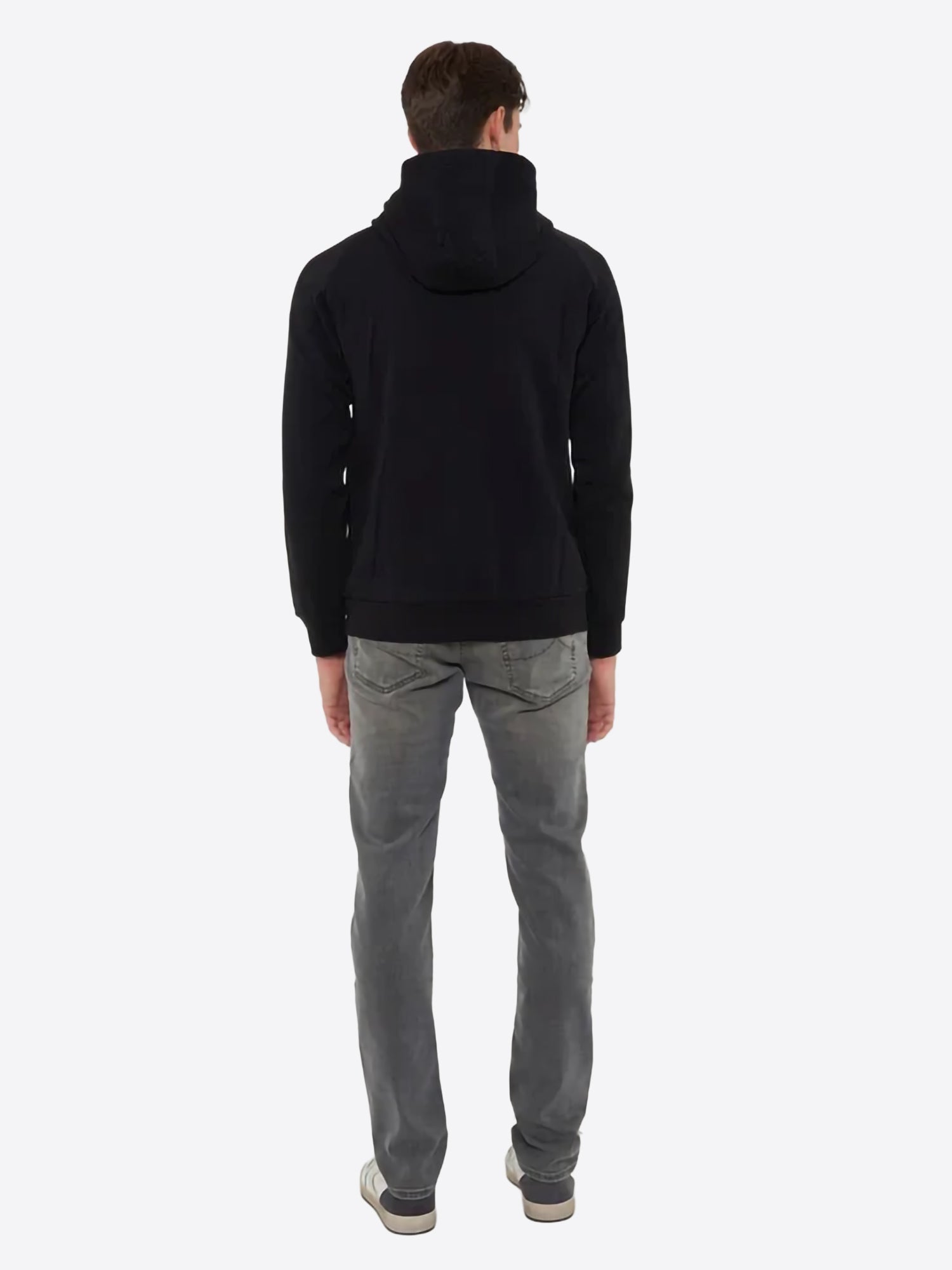Felpa full zip cappuccio EA7 da Uomo - nero 7M000973UC001 NERO