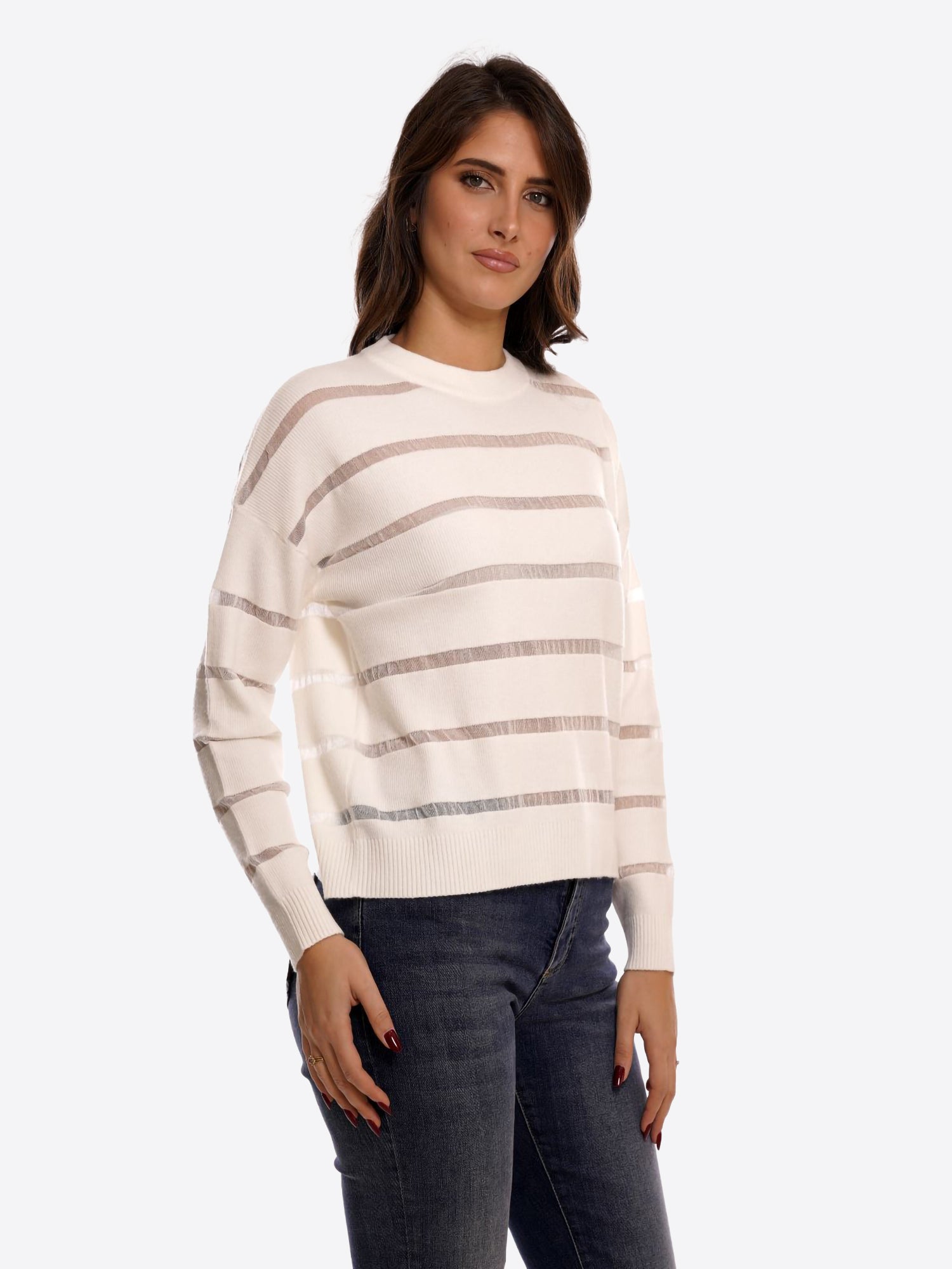 Maglia FRESH FLOWER da Donna - bianco FF682PANNA
