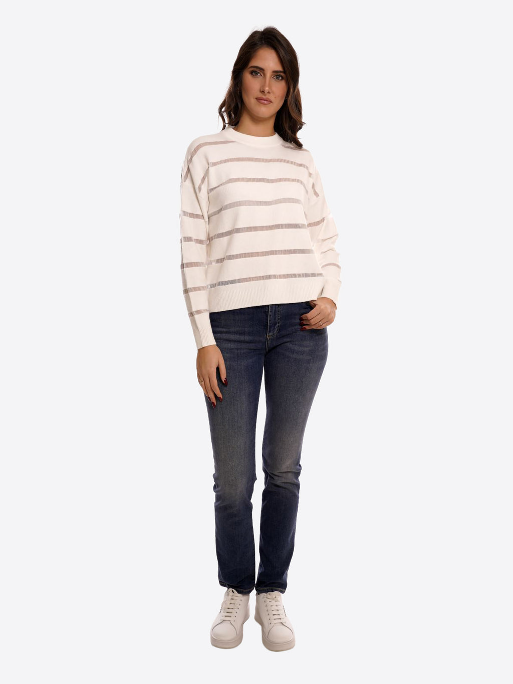 Maglia FRESH FLOWER da Donna - bianco FF682PANNA