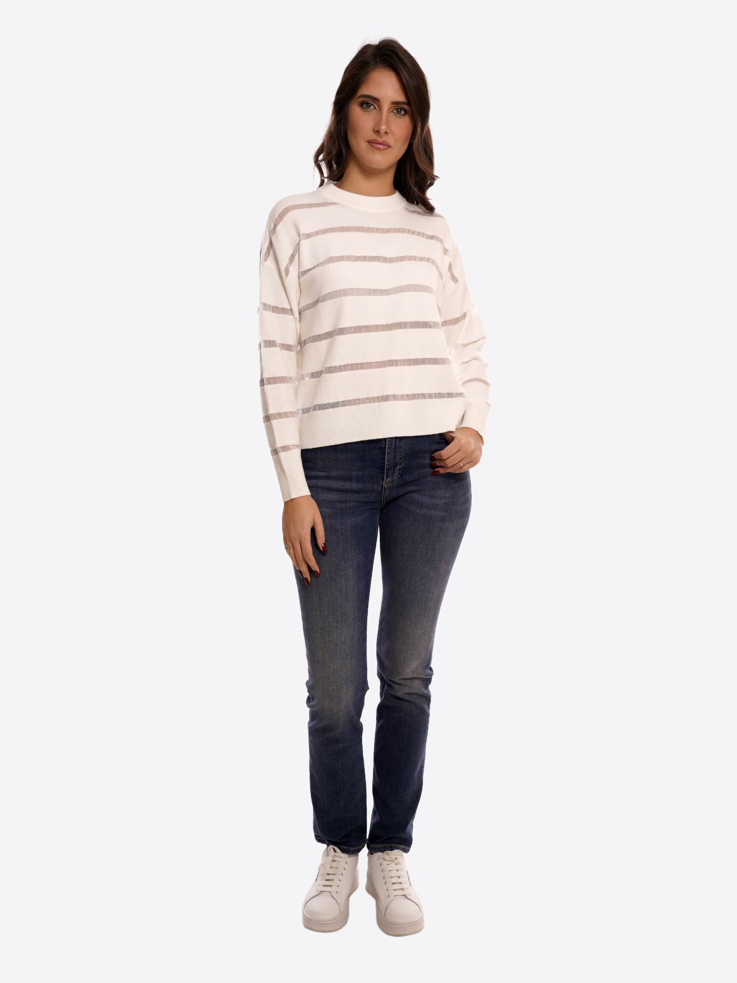 Maglia FRESH FLOWER da Donna - bianco FF682PANNA