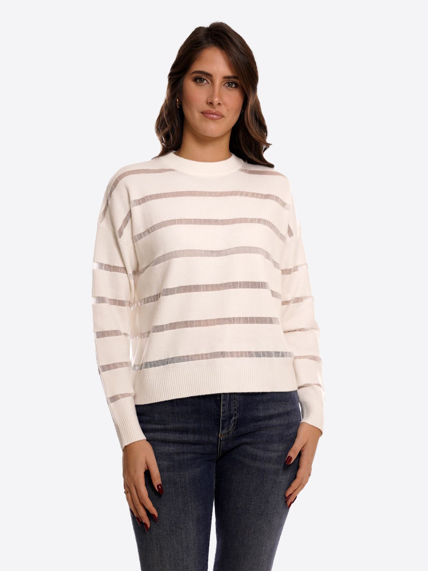 Maglia FRESH FLOWER da Donna - bianco FF682PANNA