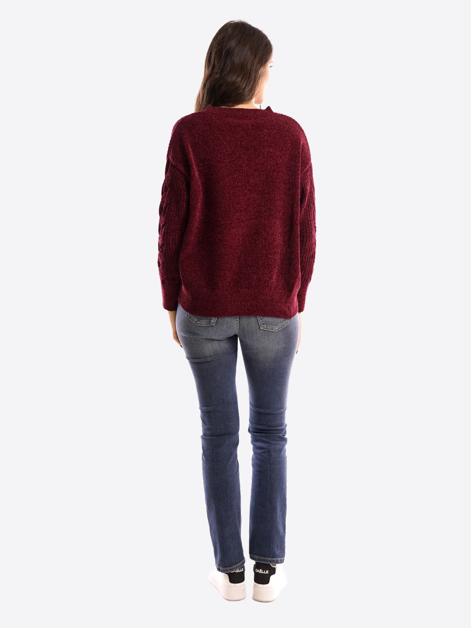 Maglia FRESH FLOWER da Donna - rosso FF718BORDEAUX