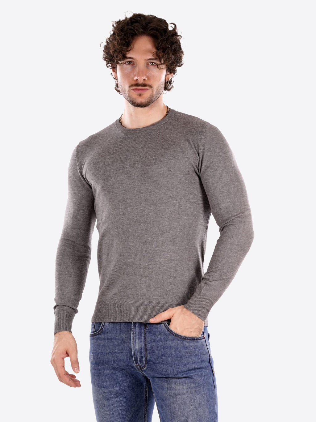 Maglia GIANNI LUPO da Uomo - grigio GL33398-F25GRIGIO