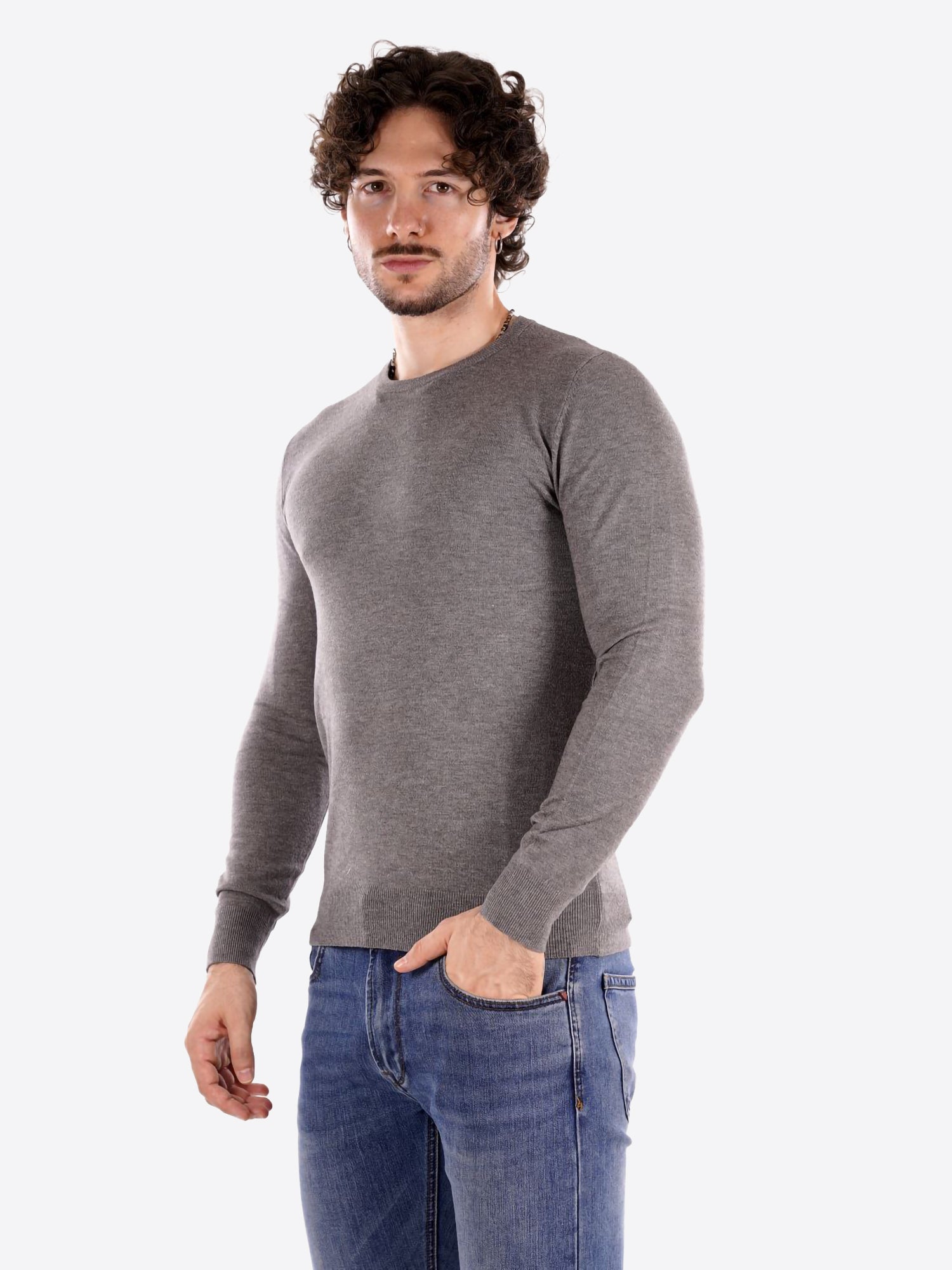 Maglia GIANNI LUPO da Uomo - grigio GL33398-F25GRIGIO