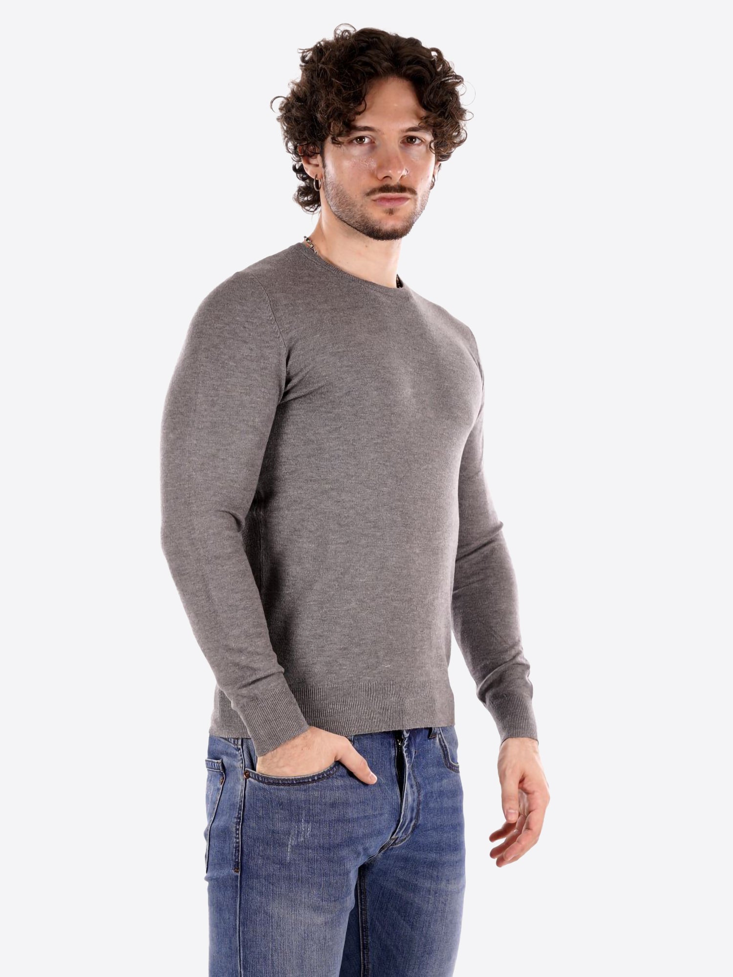 Maglia GIANNI LUPO da Uomo - grigio GL33398-F25GRIGIO