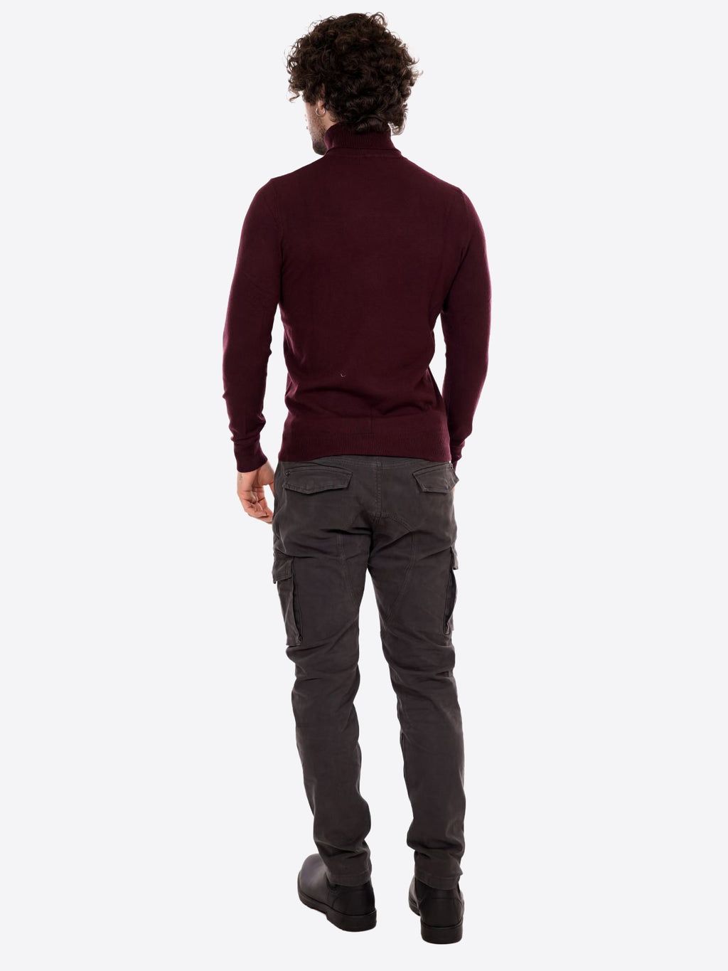 Maglia GIANNI LUPO da Uomo - rosso GL33500-F25BORDEAUX