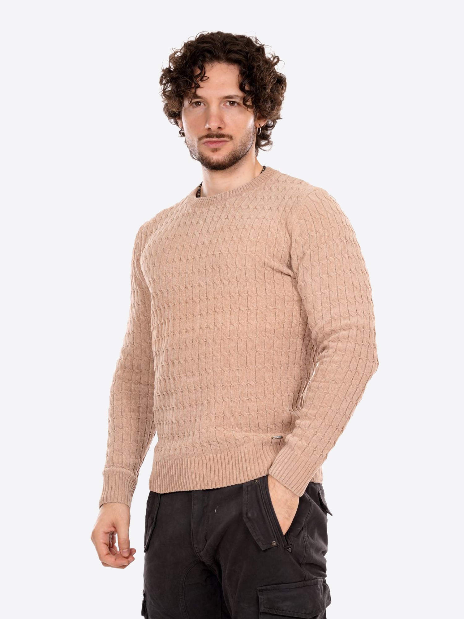 Maglione GIANNI LUPO da Uomo - beige GL35056BEIGE
