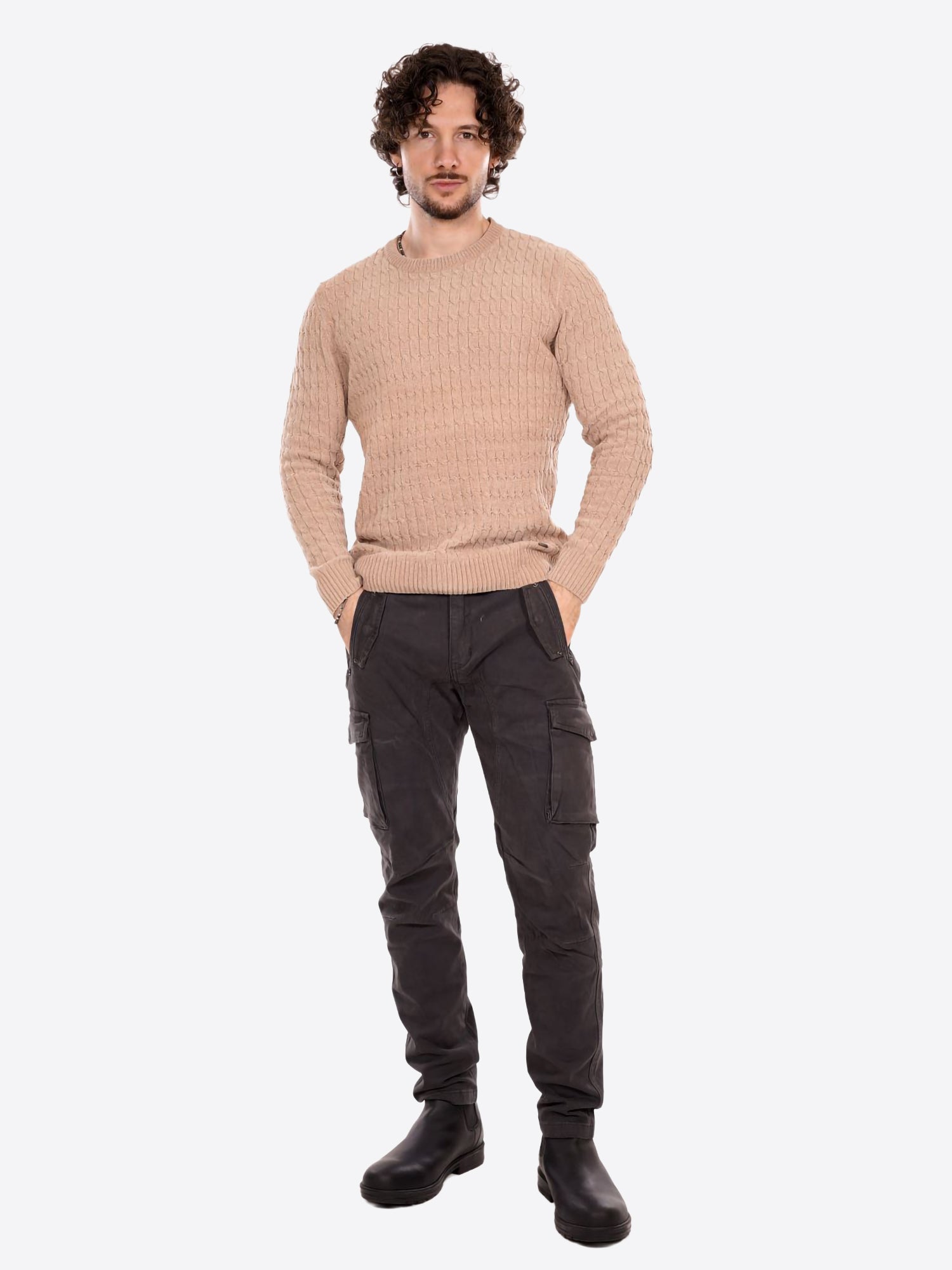 Maglione GIANNI LUPO da Uomo - beige GL35056BEIGE