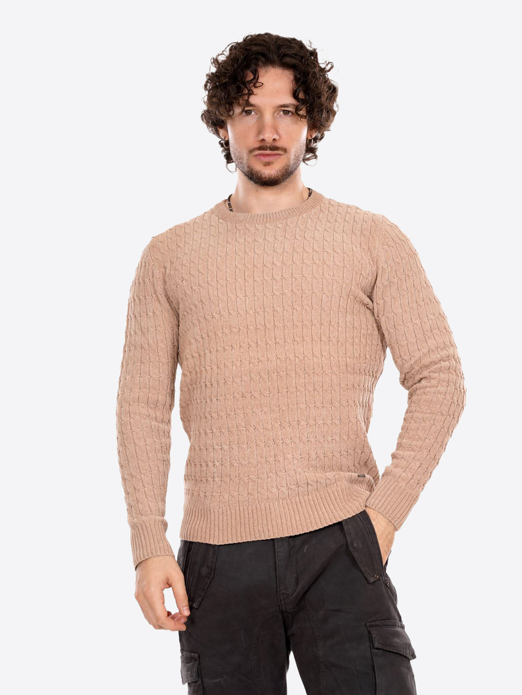 Maglione GIANNI LUPO da Uomo - beige GL35056BEIGE