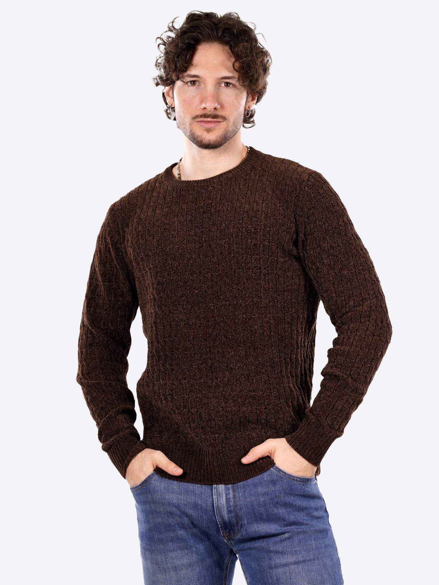 Maglione GIANNI LUPO da Uomo - marrone GL35056COFFEE