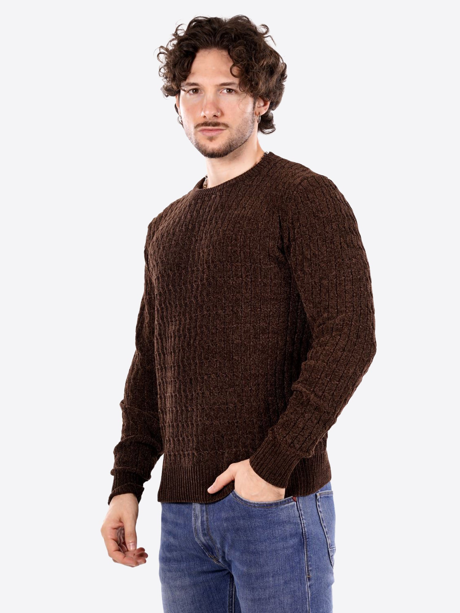Maglione GIANNI LUPO da Uomo - marrone GL35056COFFEE