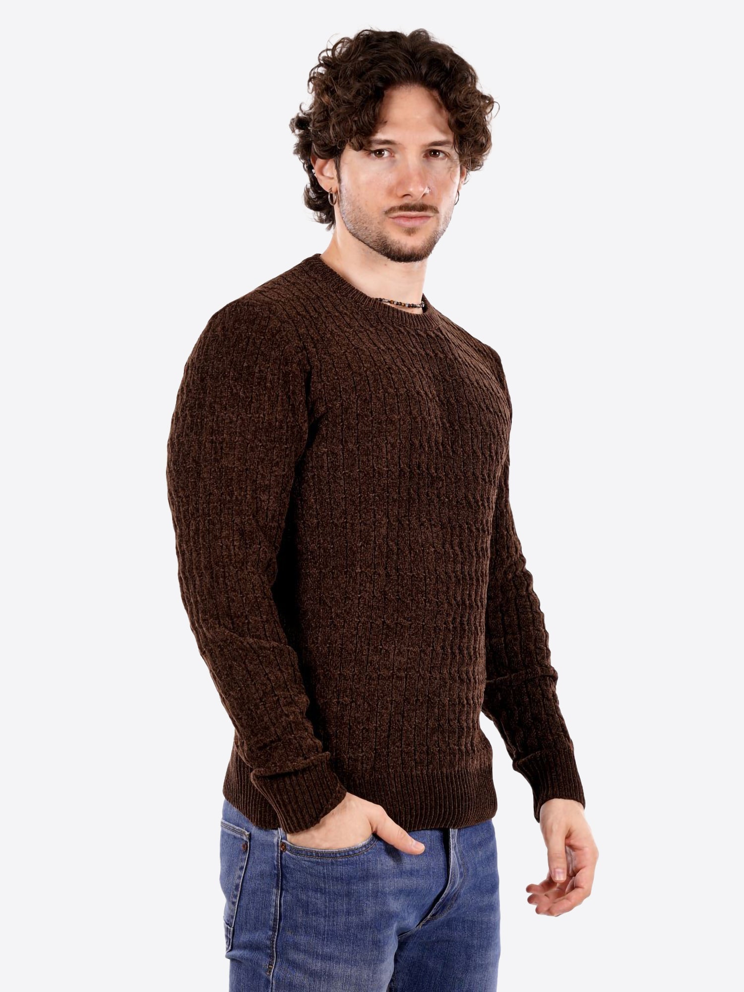 Maglione GIANNI LUPO da Uomo - marrone GL35056COFFEE