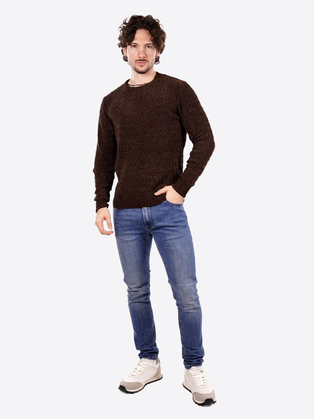 Maglione GIANNI LUPO da Uomo - marrone GL35056COFFEE