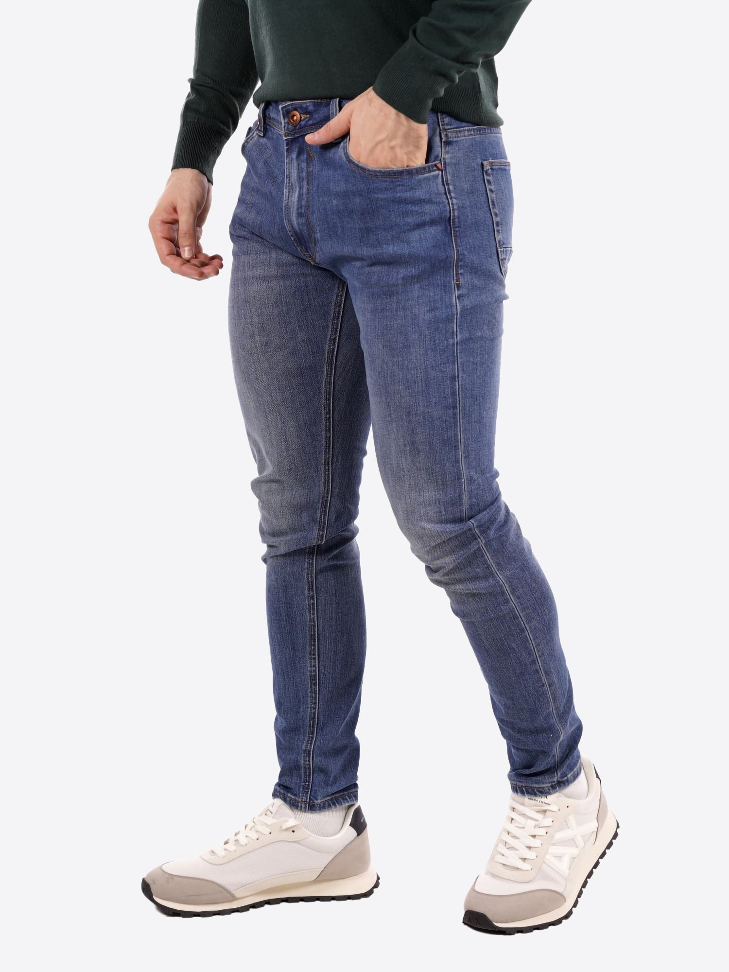 Pantalone Jeans GIANNI LUPO da Uomo - blu GL6377QLAVMEDIOCHIARO