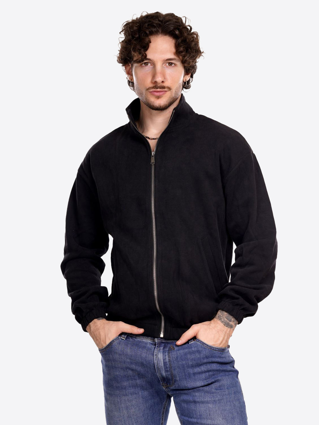 Felpa GIANNI LUPO da Uomo - nero GL8012CBLK