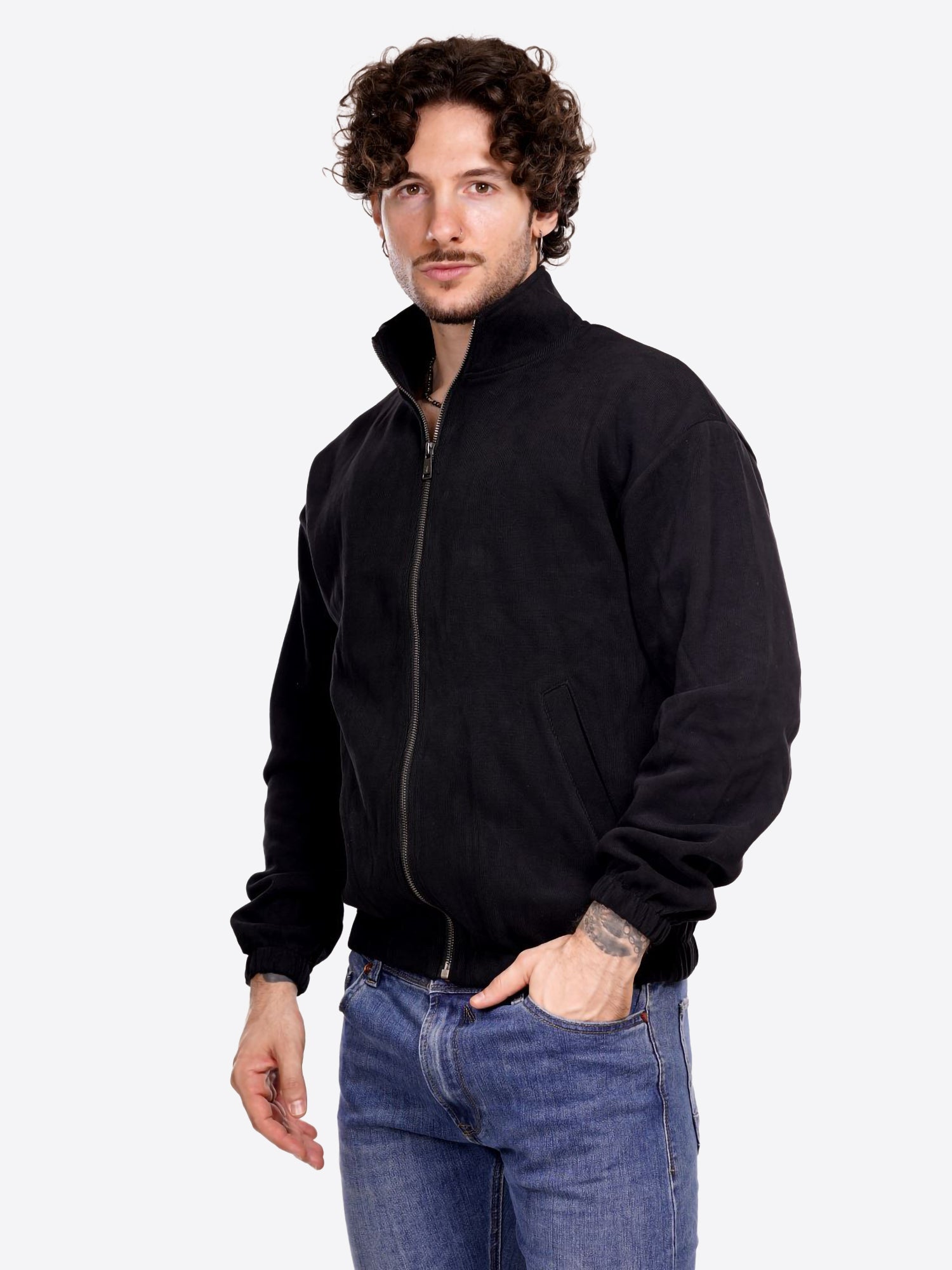Felpa GIANNI LUPO da Uomo - nero GL8012CBLK