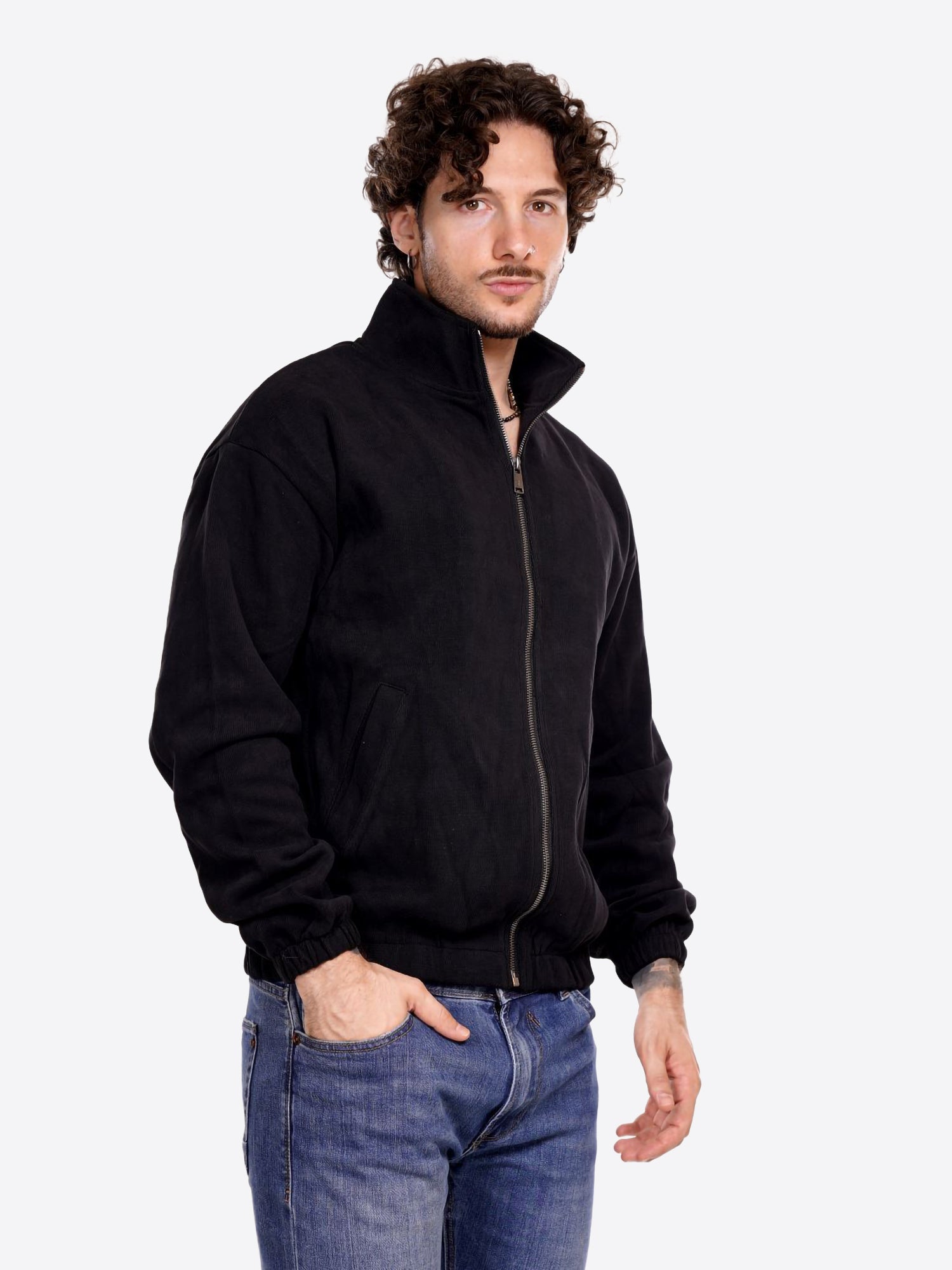 Felpa GIANNI LUPO da Uomo - nero GL8012CBLK